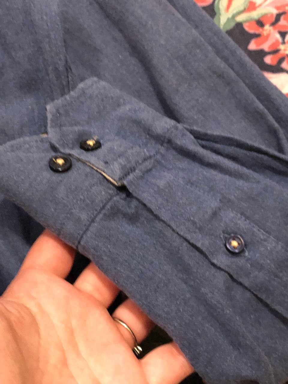 Burberry Vintage blue Shirt luxury Burberry Y2K size M streetwear Size US M / EU 48-50 / 2 - 10 Thumbnail