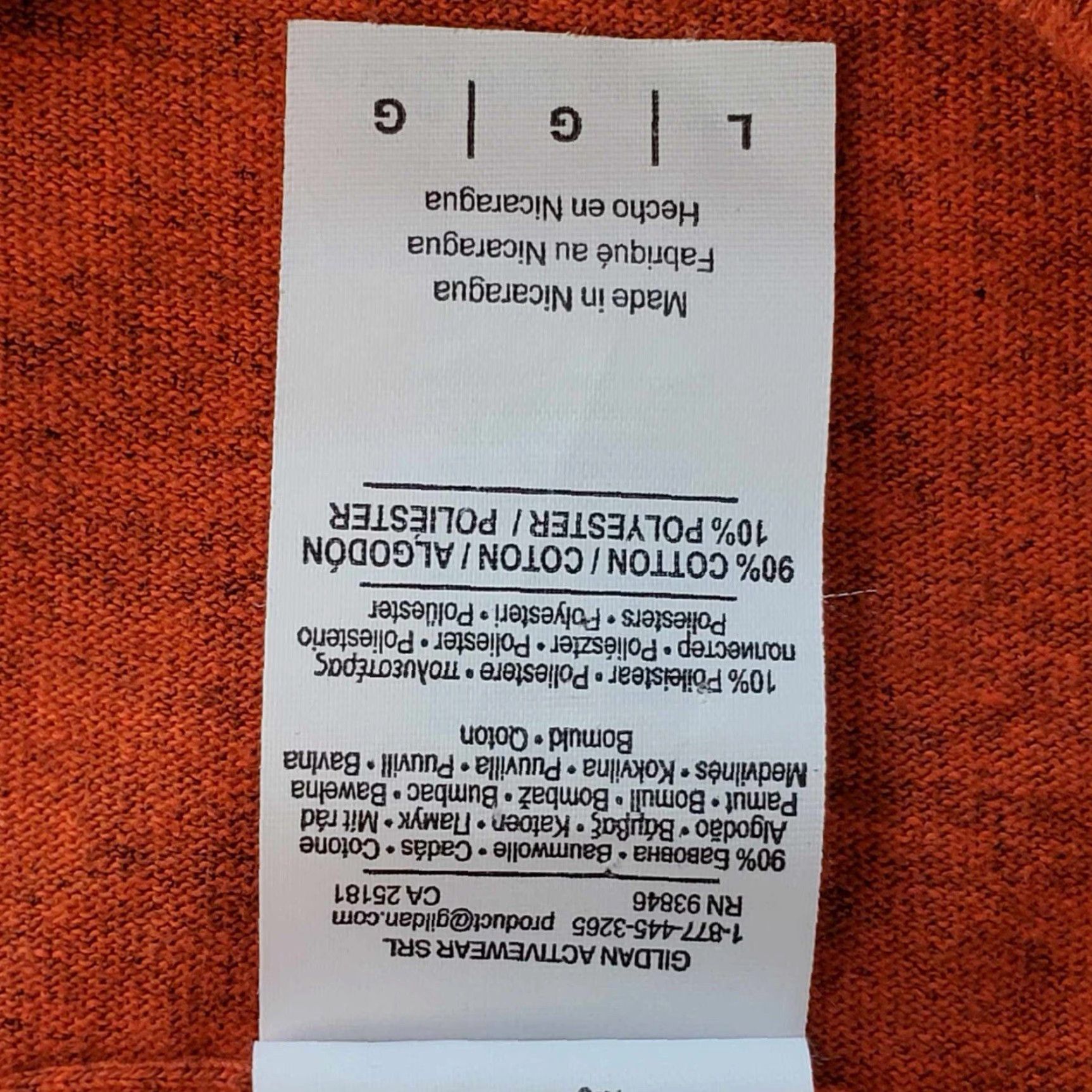 Gildan Gildan Unisex Adults T Shirt Orange Large Funny Shirt Size US L / EU 52-54 / 3 - 6 Thumbnail