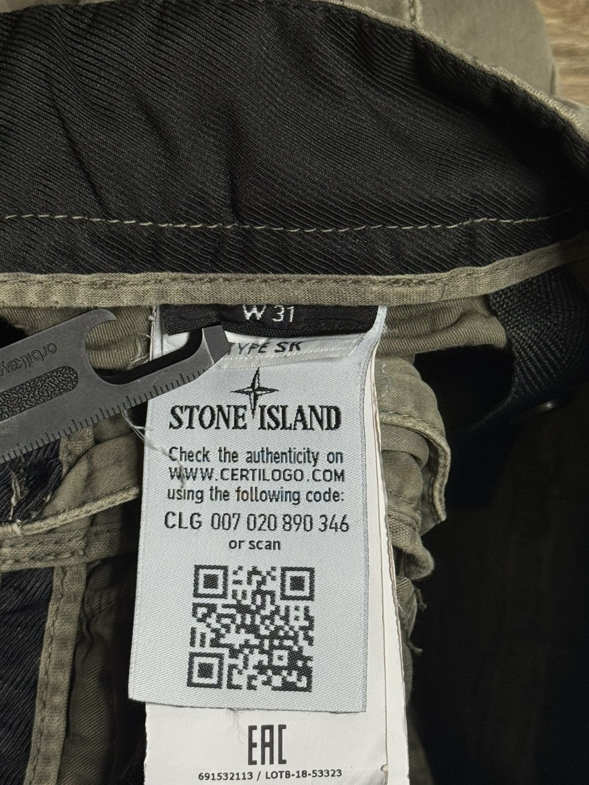 Stone Island Stone Island AW18 Trousers Cargo Pants Size US 31 - 8 Thumbnail