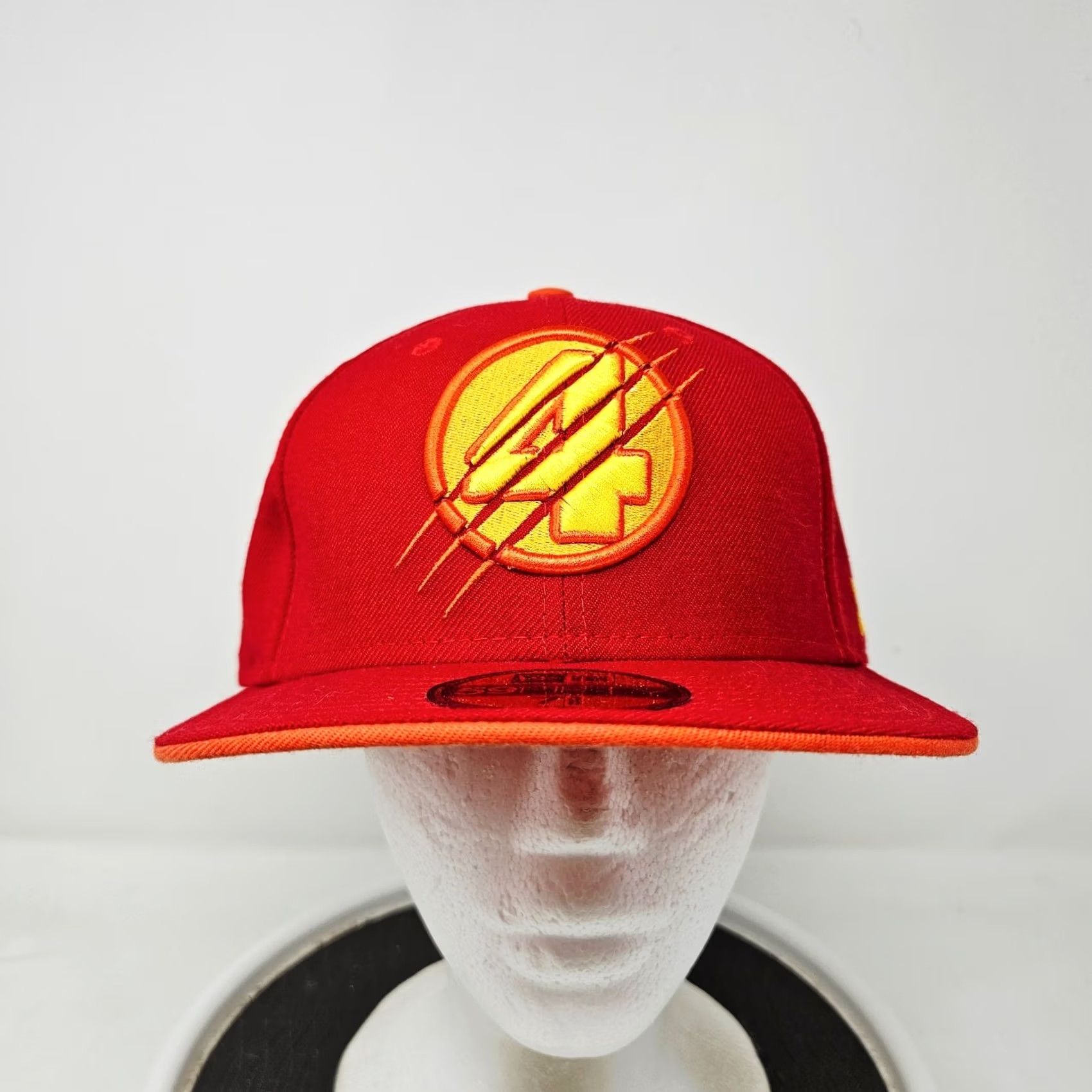 New Era New Era Marvel Comics Fantastic 4 Slash Hat 7 3/8 Red Baseball Cap Mens Cap, Casual, Solid Pattern Size ONE SIZE - 2 Thumbnail