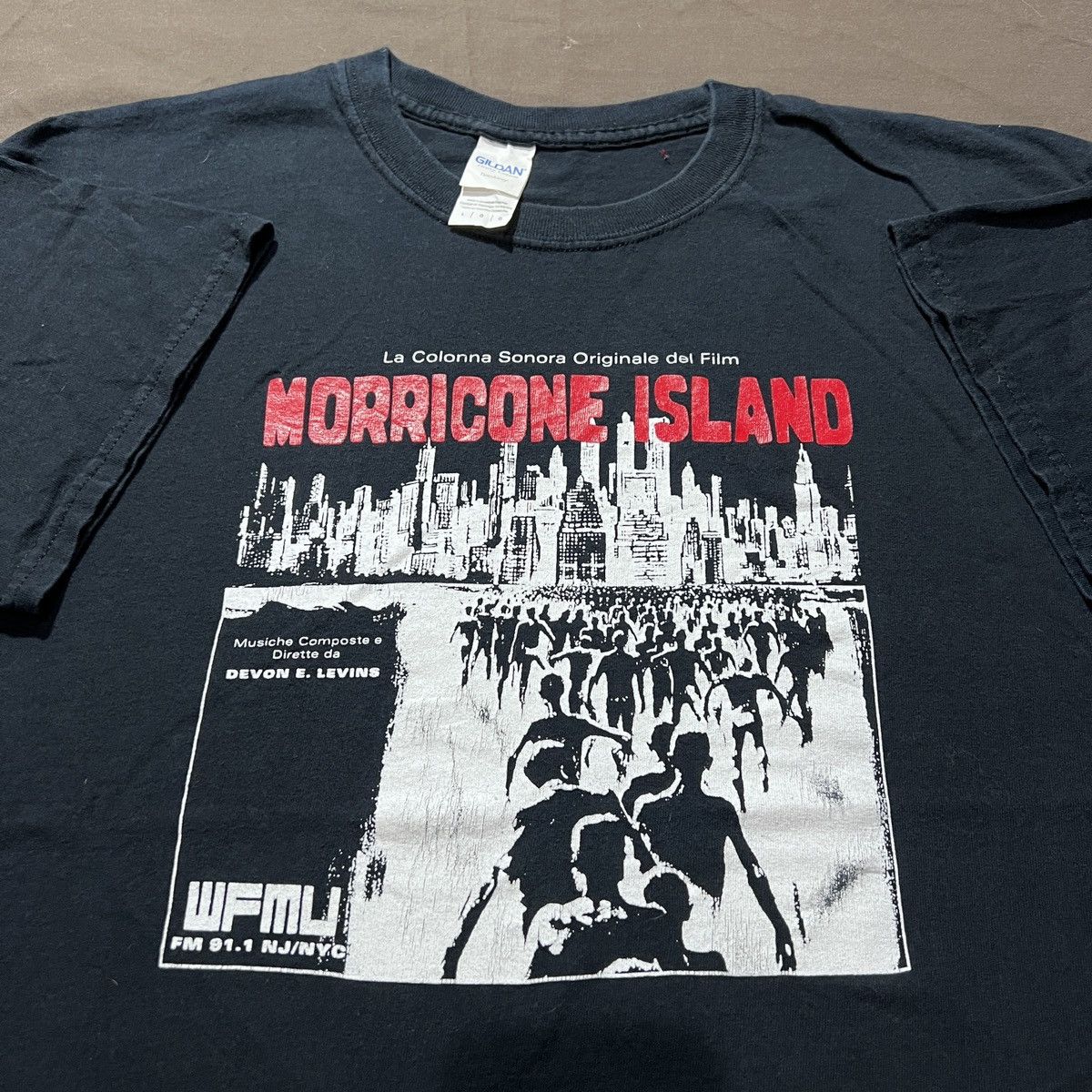 Expert Horror Y2K Morricone Island soundtrack Devon E. Levins movie Tee Size US L / EU 52-54 / 3 - 1 Thumbnail