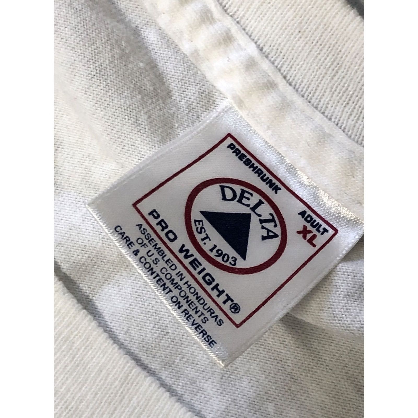 Delta VINTAGE Hank Williams Jr Tour 2000 Bocephus Delta Tag T-Shirt XL White Men Short Sleeve Graphic Print Concert 1990s" Size US XL / EU 56 / 4 - 3 Thumbnail
