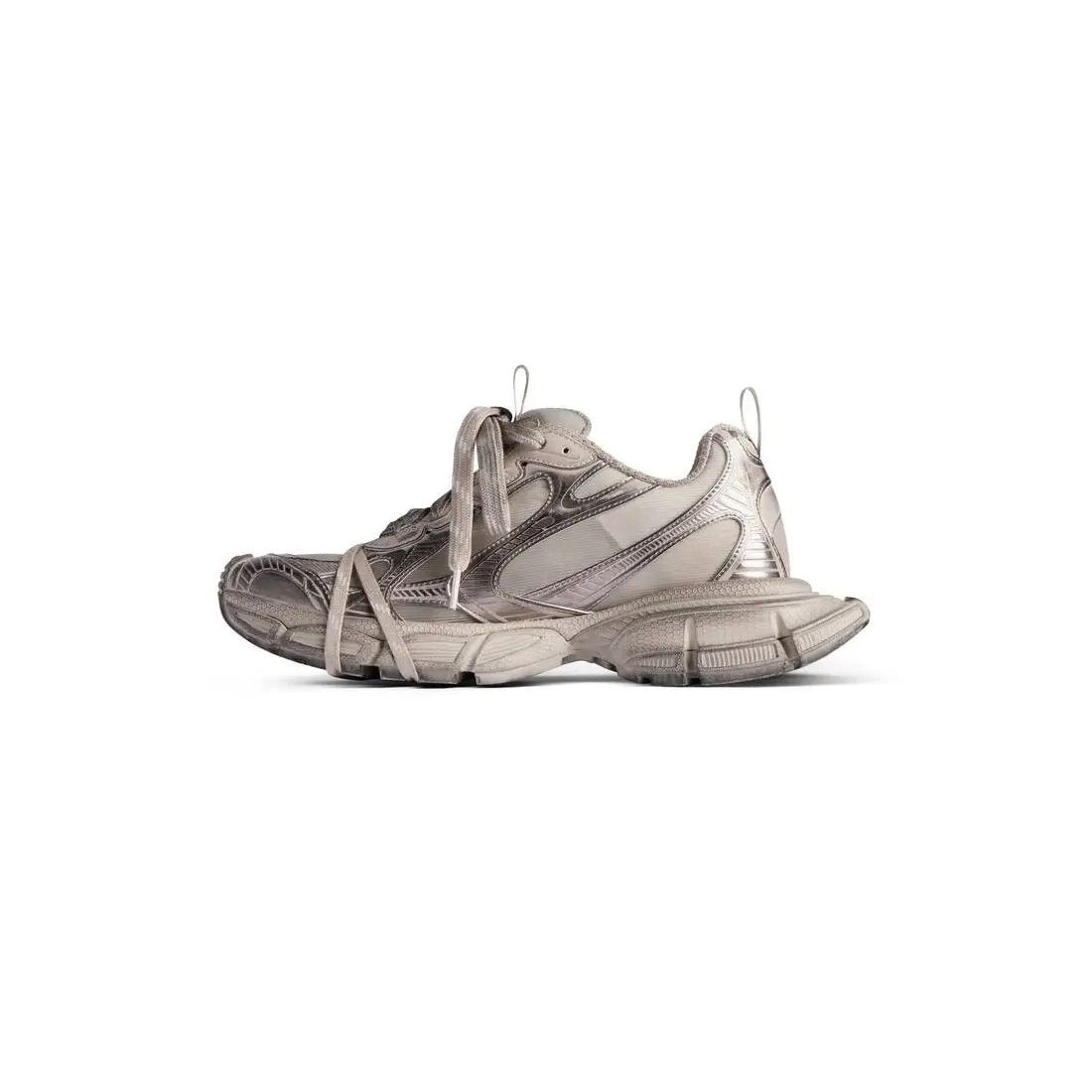 Balenciaga o1w1db10325 3XL Summer Mesh Sneakers in Beige/Pink Size US 7 / EU 40 - 4 Thumbnail