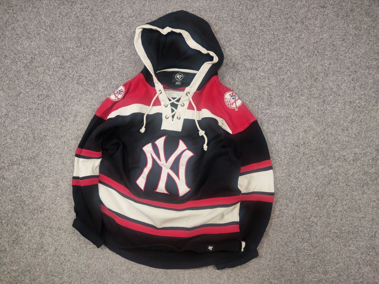 New York Yankees New York Yankees '47 Superior Lacer Pullover Hoodie Supreme Size US M / EU 48-50 / 2 - 4 Thumbnail