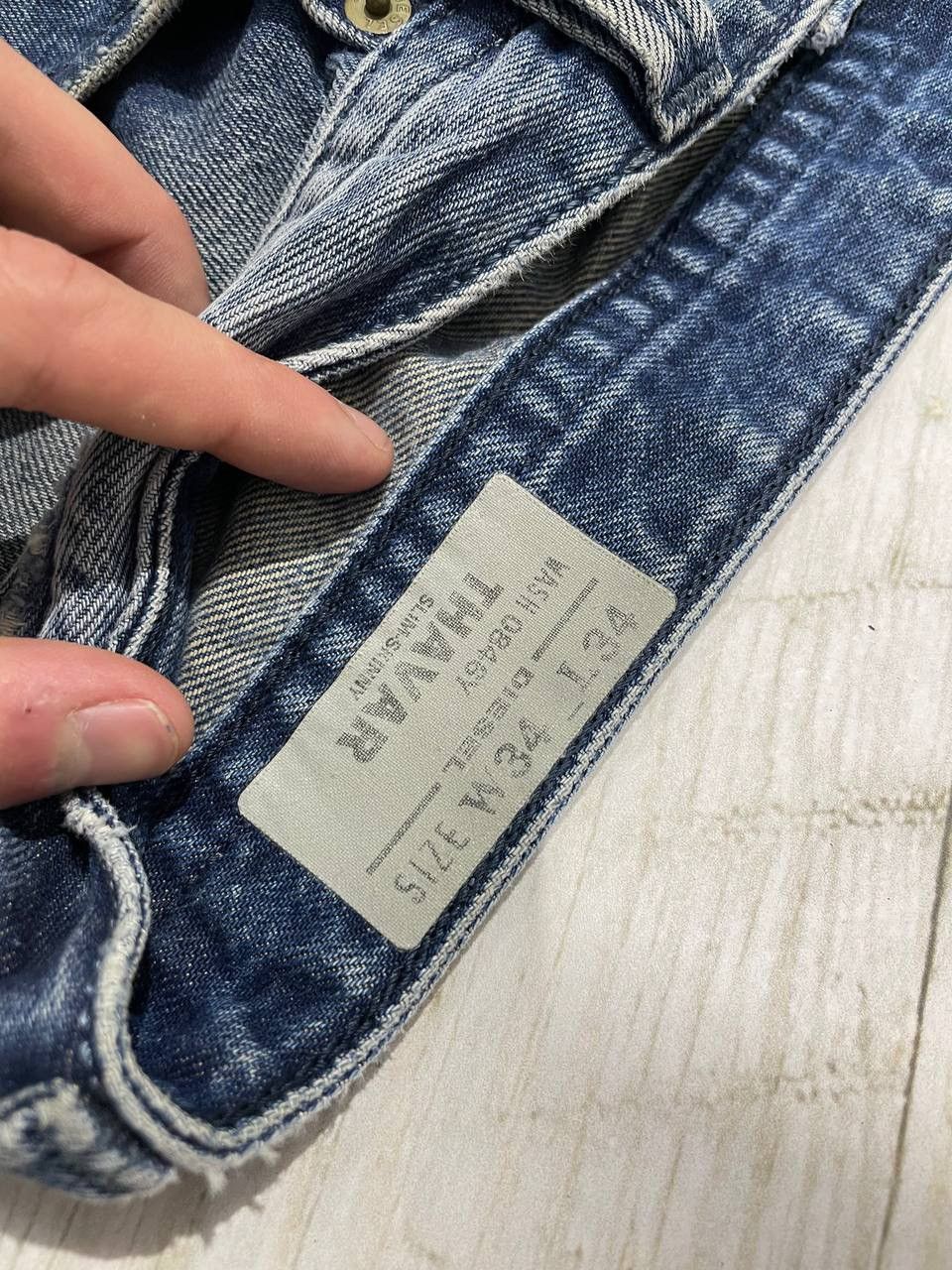 Diesel Diesel Thavar Slim Skinny Denim Jeans Distrissed Y2K Size US 34 / EU 50 - 11 Thumbnail