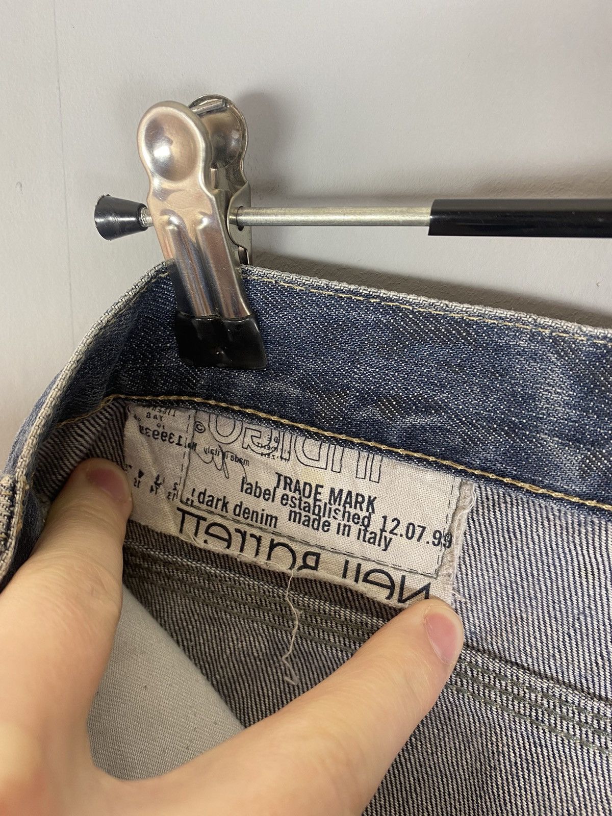 Neil Barrett × Vintage Vintage 90s Neil Barrett jeans shorts Size US 34 / EU 50 - 10 Thumbnail