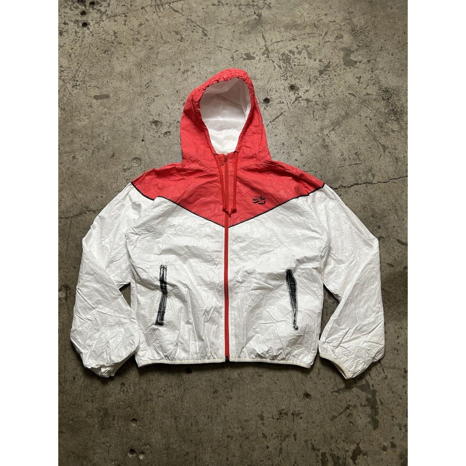 Nike RARE Nike White Orange Color block Trompe L’oeil Zipper W XL Size XL / US 12-14 / IT 48-50 - 1 Thumbnail