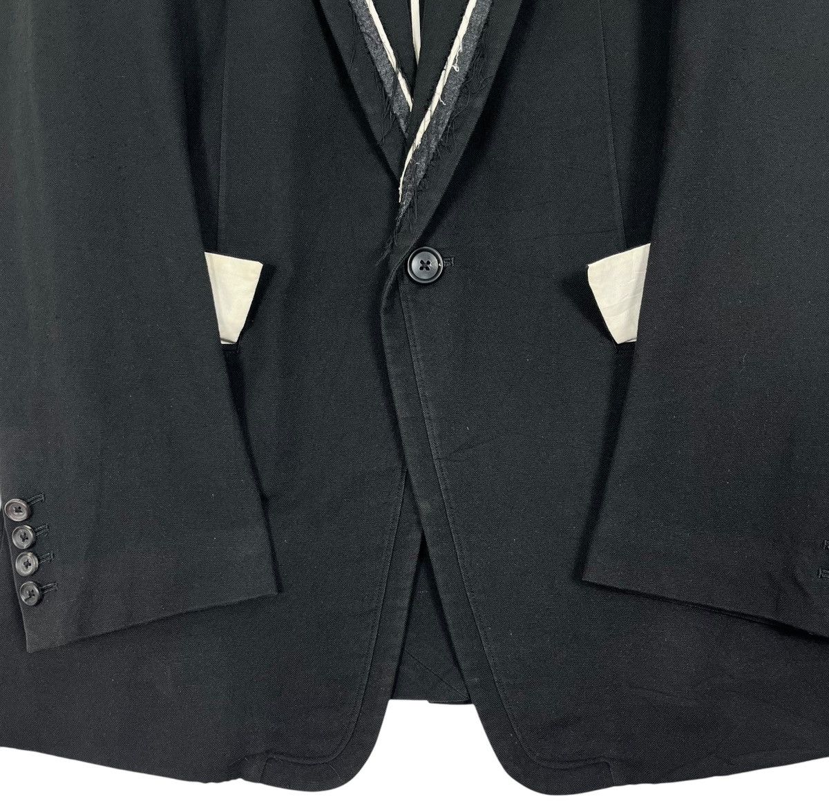 Designer × Japanese Brand × Yohji Yamamoto Y’s Yohji Yamamoto Single Button Blazer Jacket Size US L / EU 52-54 / 3 - 4 Thumbnail