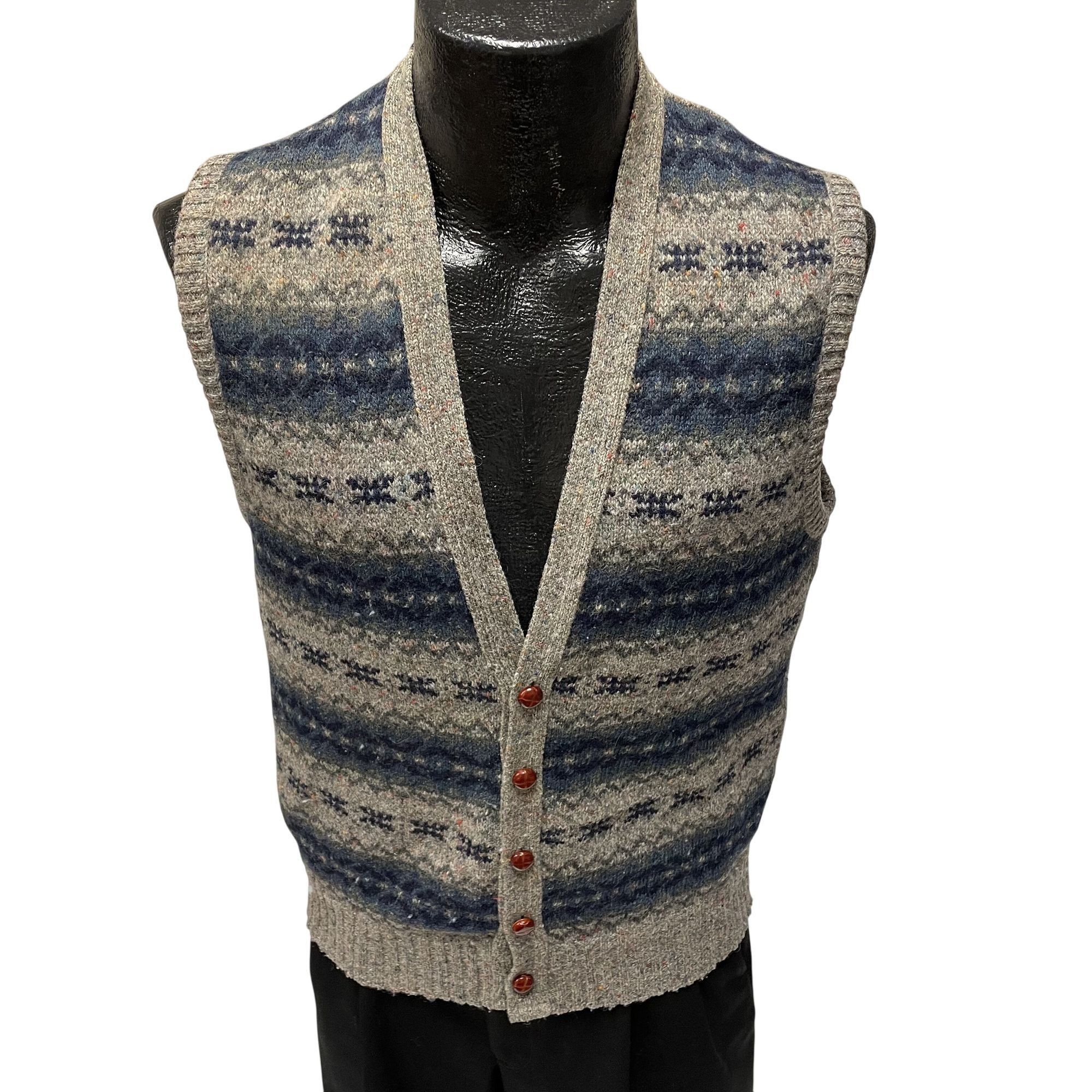 Robert Bruce Vtg Robert Bruce MULTICOLOR Fleck SNOWFLAKE Sweater Vest Size US M / EU 48-50 / 2 - 1 Thumbnail