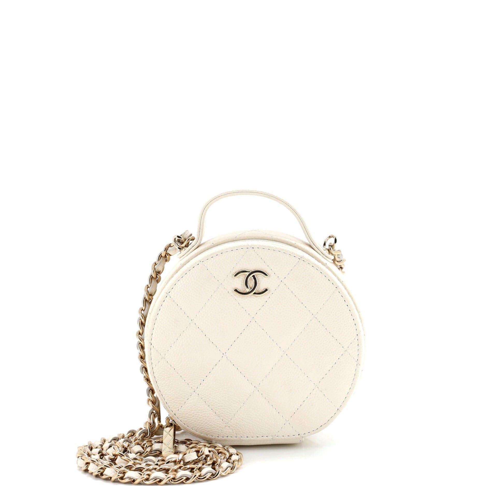Chanel Handle with Care Round Vanity Case with Chain Size ONE SIZE - 1 Thumbnail