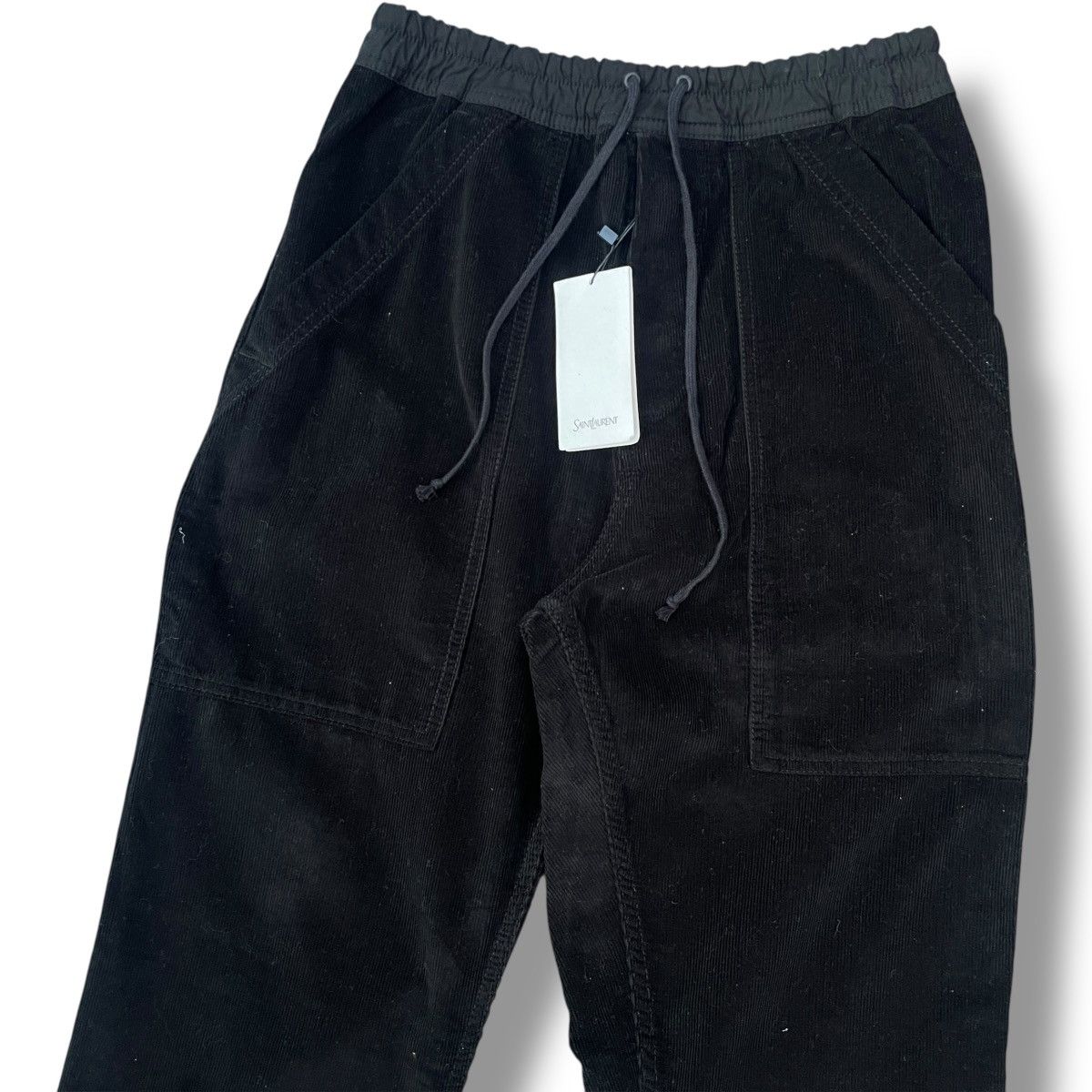 Saint Laurent Paris Saint Laurent Paris Corduroy Drawstring Pants Size US 30 / EU 46 - 3 Thumbnail