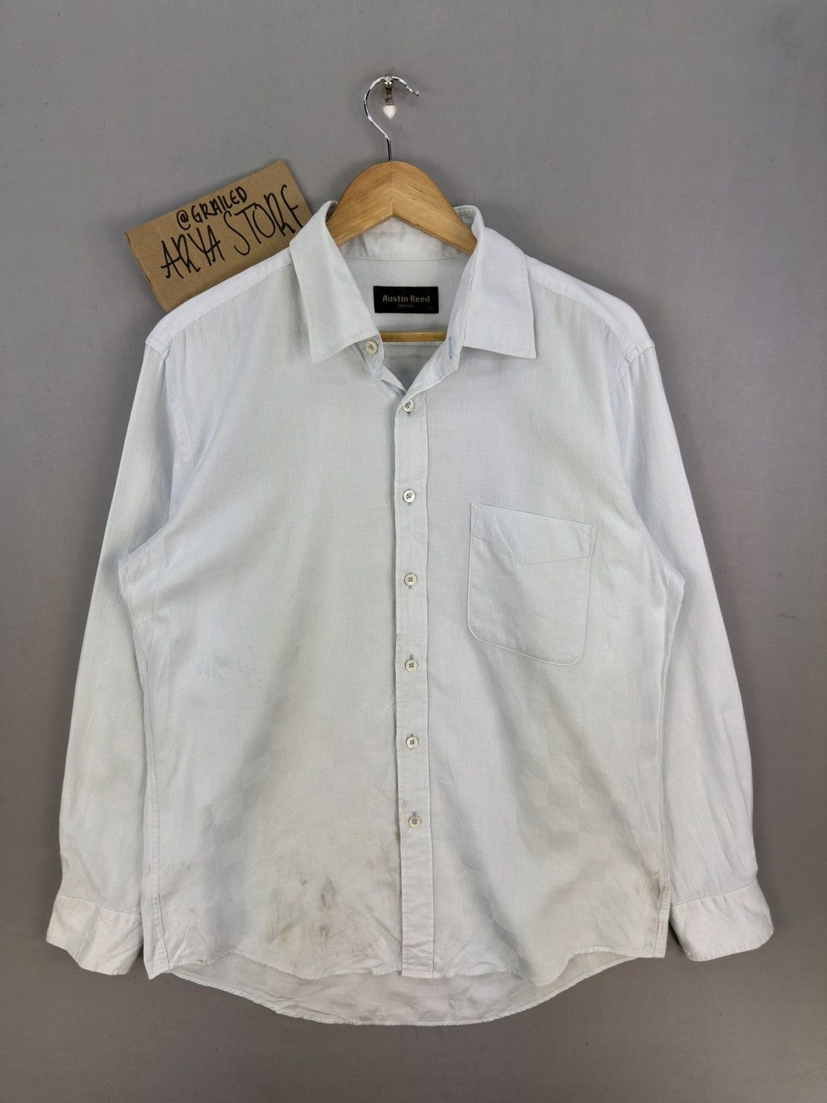 Austin Reed Austin Reed London Flannel Shirt Button Up Size US L / EU 52-54 / 3 - 1 Thumbnail