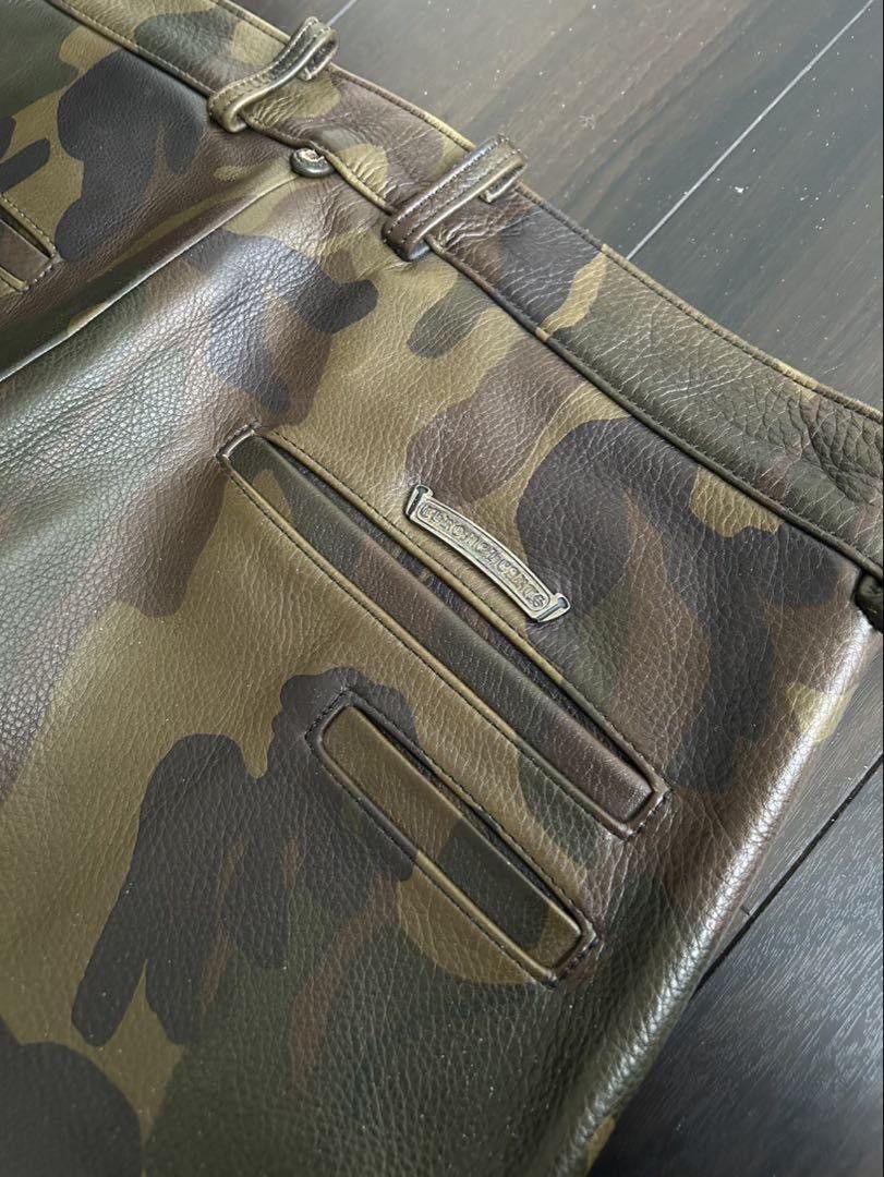 Chrome Hearts CH Military Camo Leather Pants Size US 31 - 4 Thumbnail