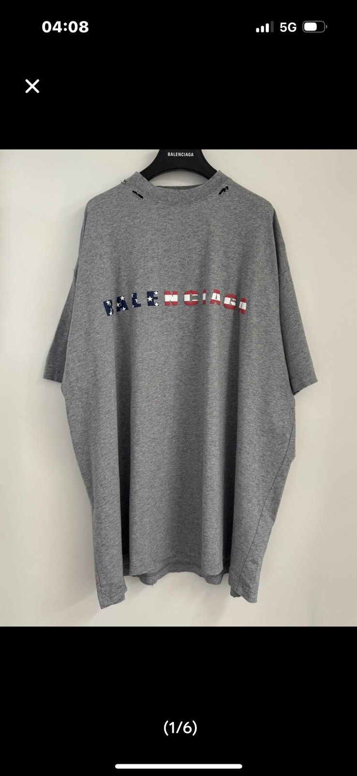 Balenciaga 🇺🇸🇺🇸🇺🇸🇺🇸logo tee Size US XL / EU 56 / 4 - 1 Thumbnail