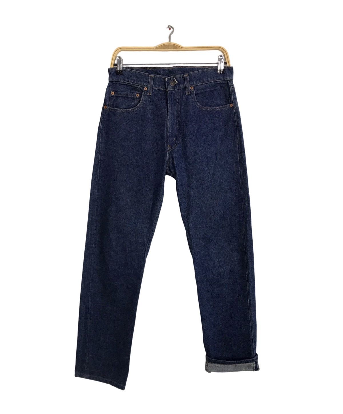 Levi's Vintage Clothing Levi's Lot 505 Zipper Indigo Denim Regular Straight Cut Size US 30 / EU 46 - 2 Thumbnail