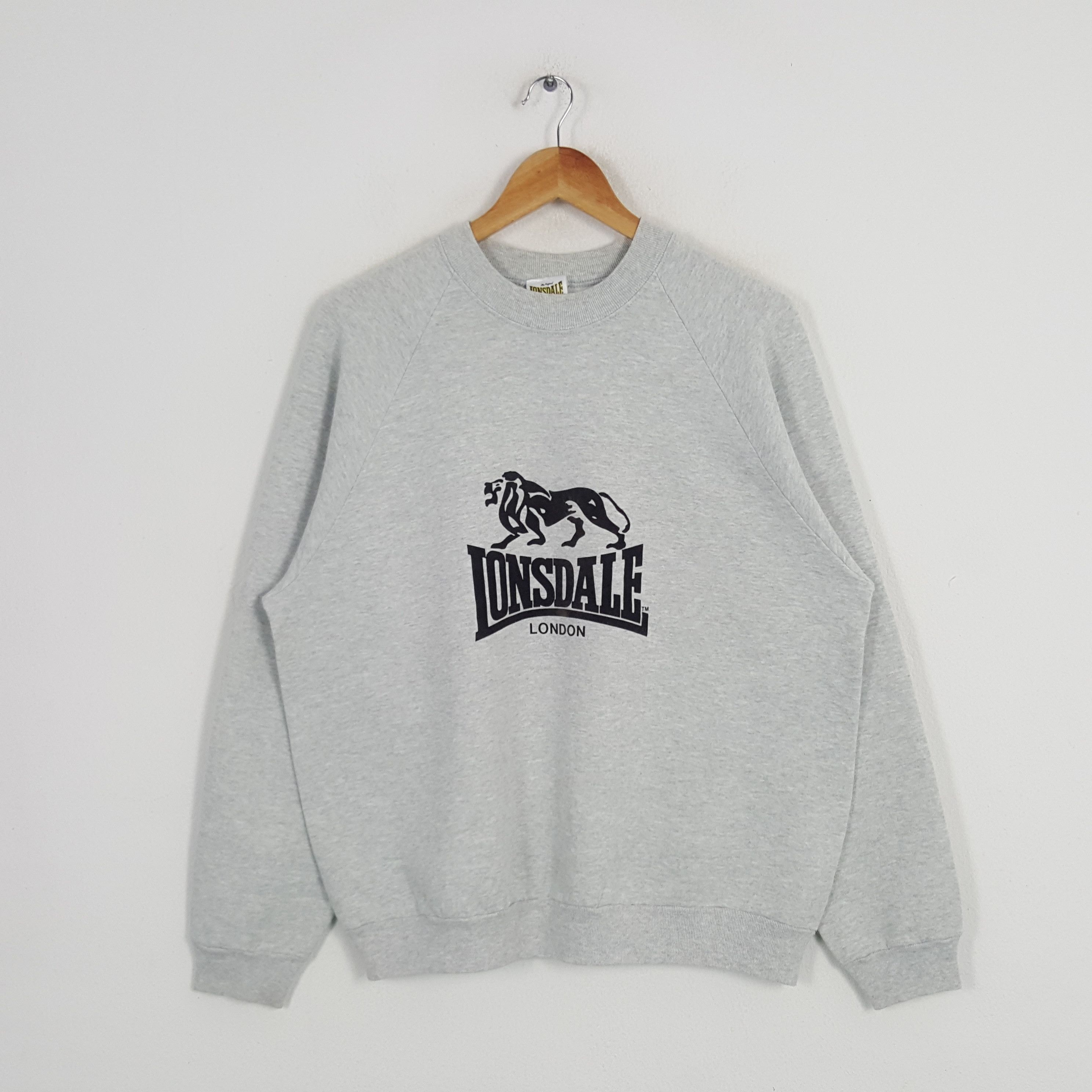 Lonsdale × Vintage Vintage Lonsdale London Designer Brand Sweatshirt Size US L / EU 52-54 / 3 - 1 Thumbnail