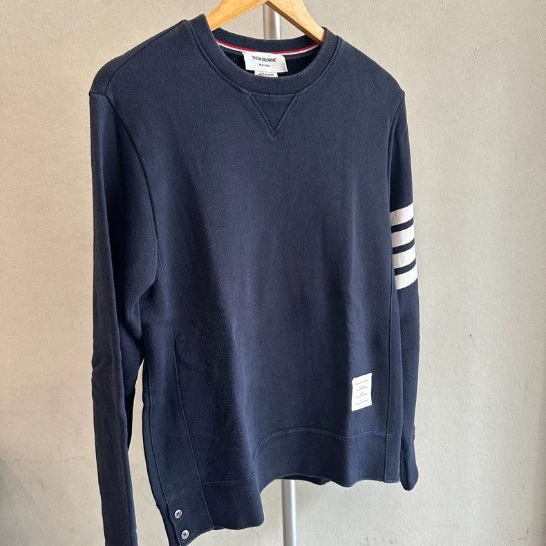 Thom Browne Thom Browne Blue navy hoodie Size US L / EU 52-54 / 3 - 4 Thumbnail