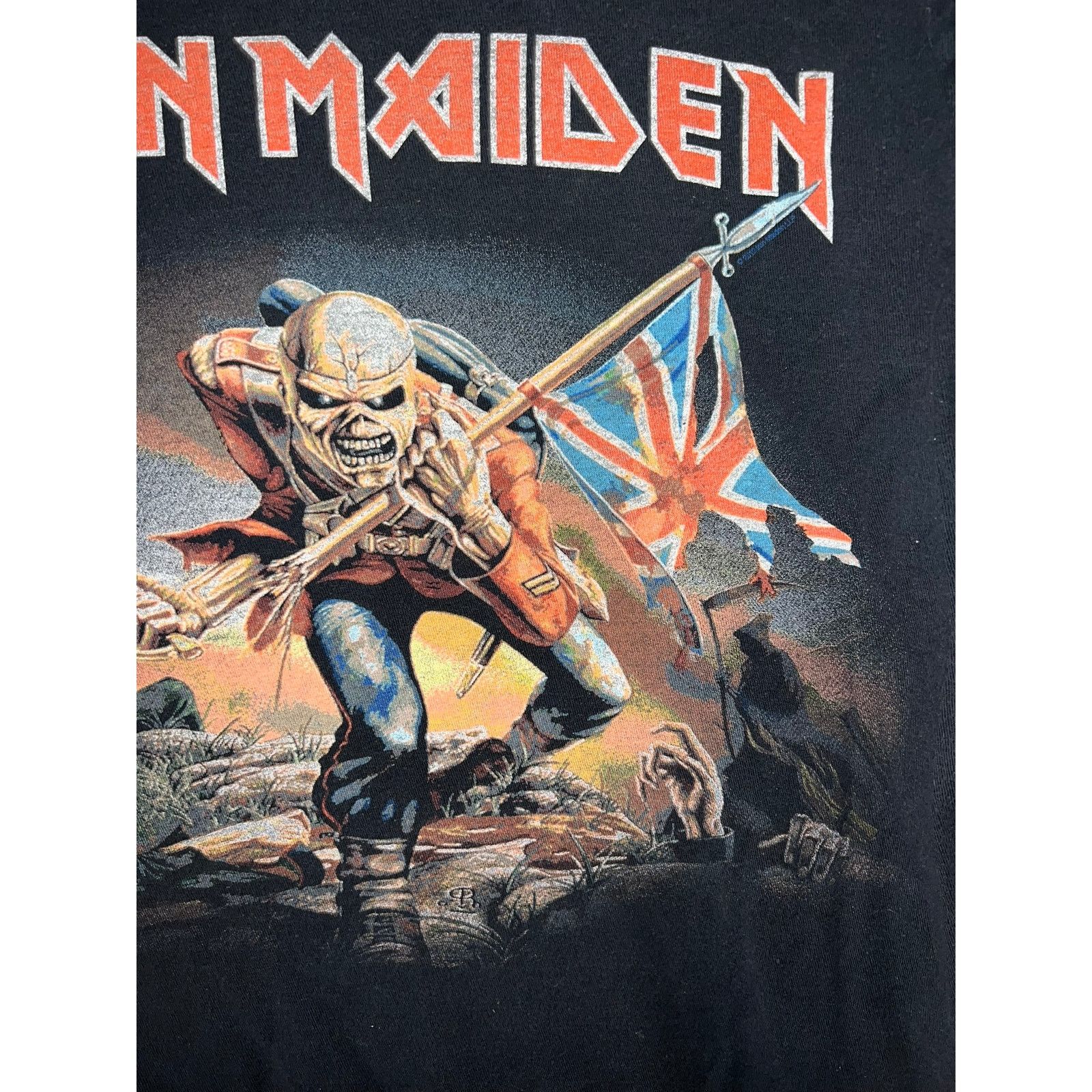 Tultex 2010s Iron Maiden Metal Band Concert Tour Black Shirt Tee M Size US M / EU 48-50 / 2 - 2 Thumbnail