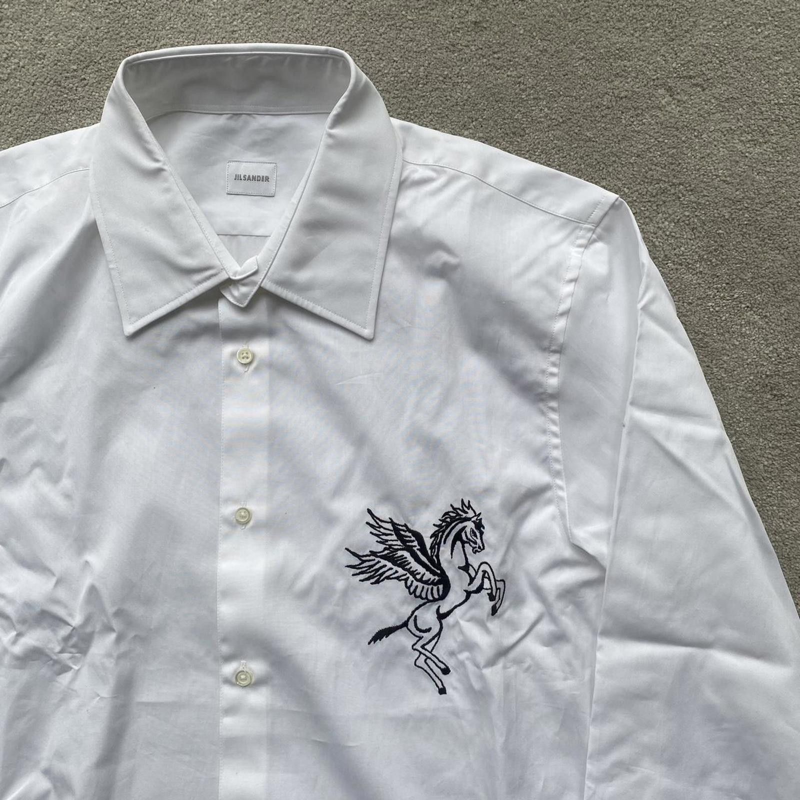 Jil Sander Jil Sander Embroidered Button Down Shirt Size US XL / EU 56 / 4 - 3 Thumbnail