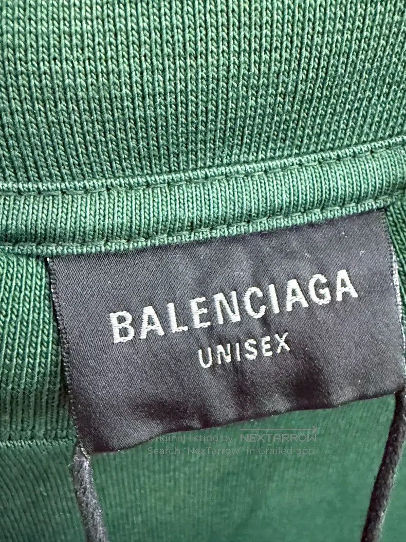 Balenciaga Balenciaga Green Tape Letter Short Sleeve, Size M Size US M / EU 48-50 / 2 - 3 Thumbnail