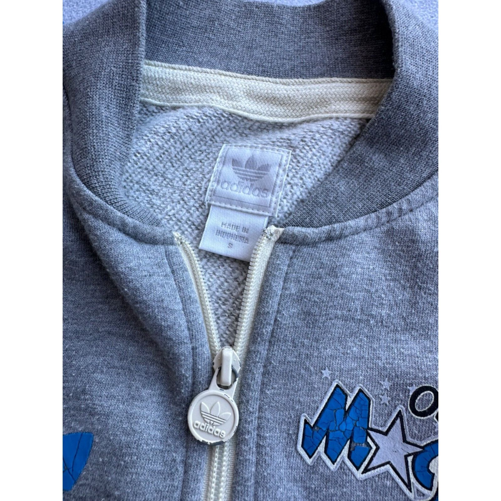 Adidas Vintage Adidas Orlando Magic NBA Mens Grey Bomber Track Jack Size US S / EU 44-46 / 1 - 6 Thumbnail