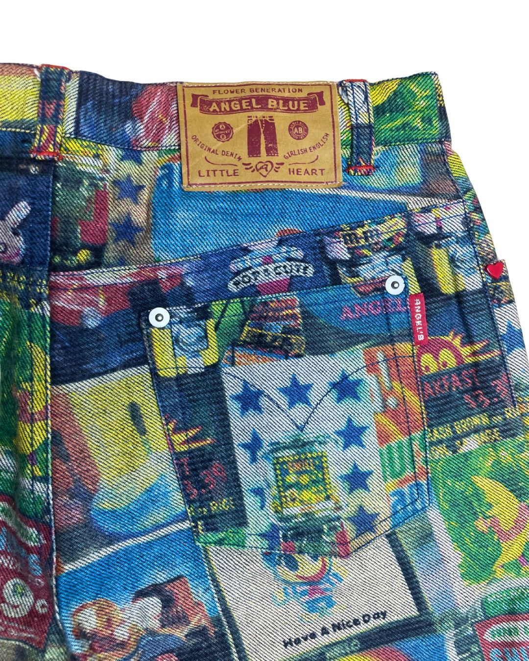 Angel Blue Angel Blue Japan All-Over Print Graphic Shorts JDM Y2K Style Size 28" / US 6 / IT 42 - 5 Thumbnail