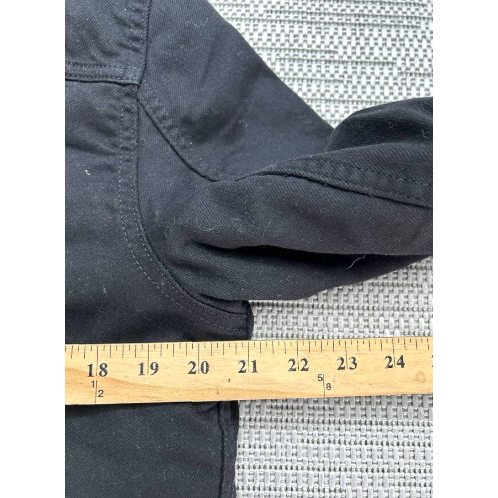 Levi's Levi's Jacket Womens Large Black Cotton Denim Bomber Jacket Size L / US 10 / IT 46 - 7 Thumbnail