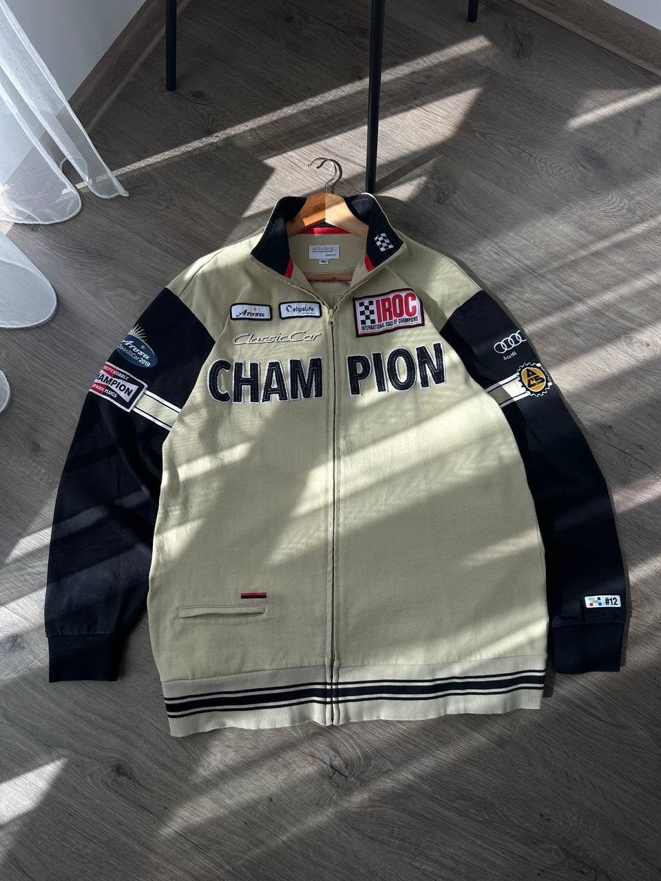 Japanese Brand × Vintage Vintage Japanese Racing Champion 12 Classic Car Hoodie Size US L / EU 52-54 / 3 - 4 Thumbnail
