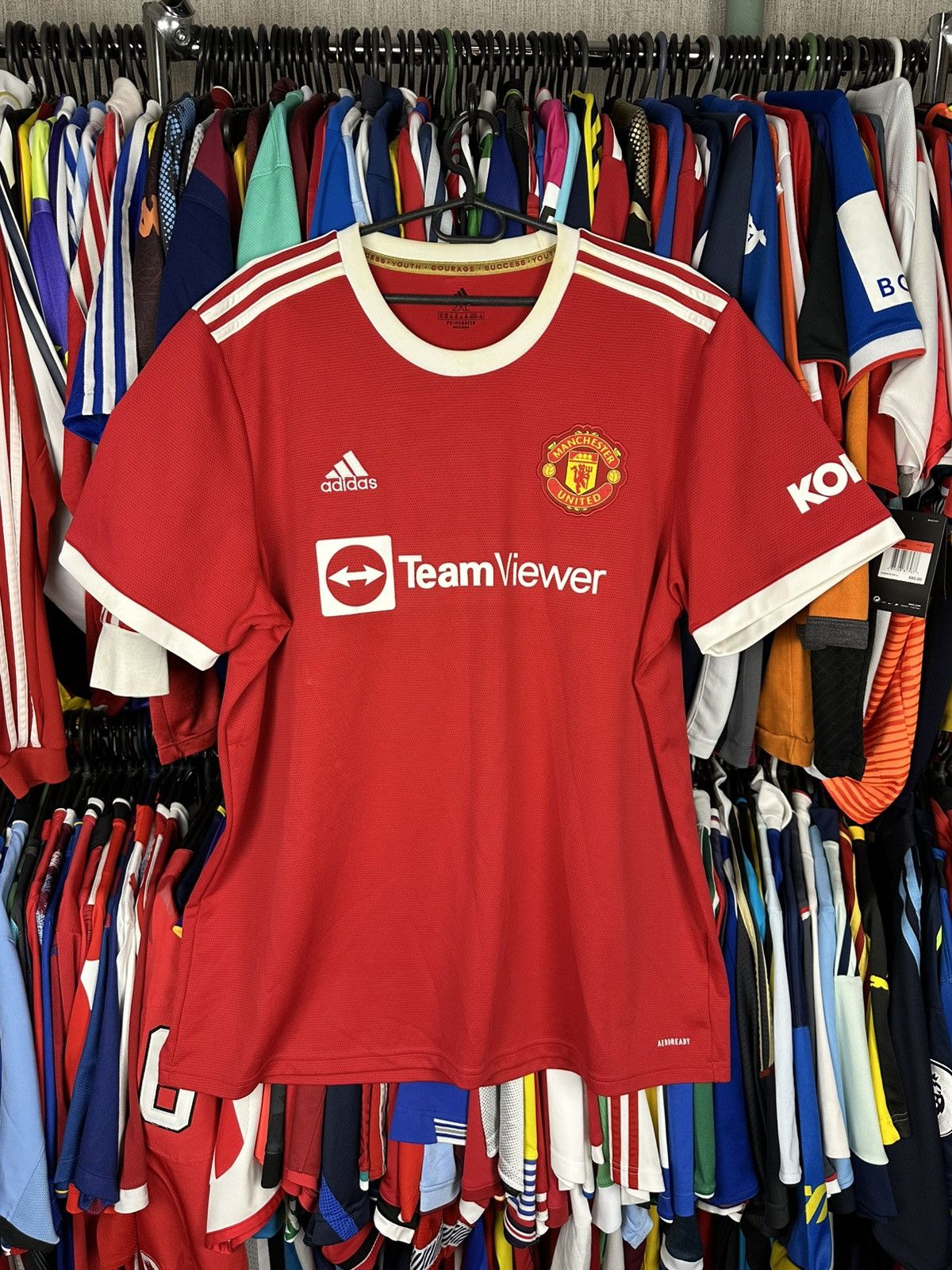 Adidas Adidas Manchester United 2021-2022 Home Football Jersey Size US XXL / EU 58 / 5 - 1 Thumbnail