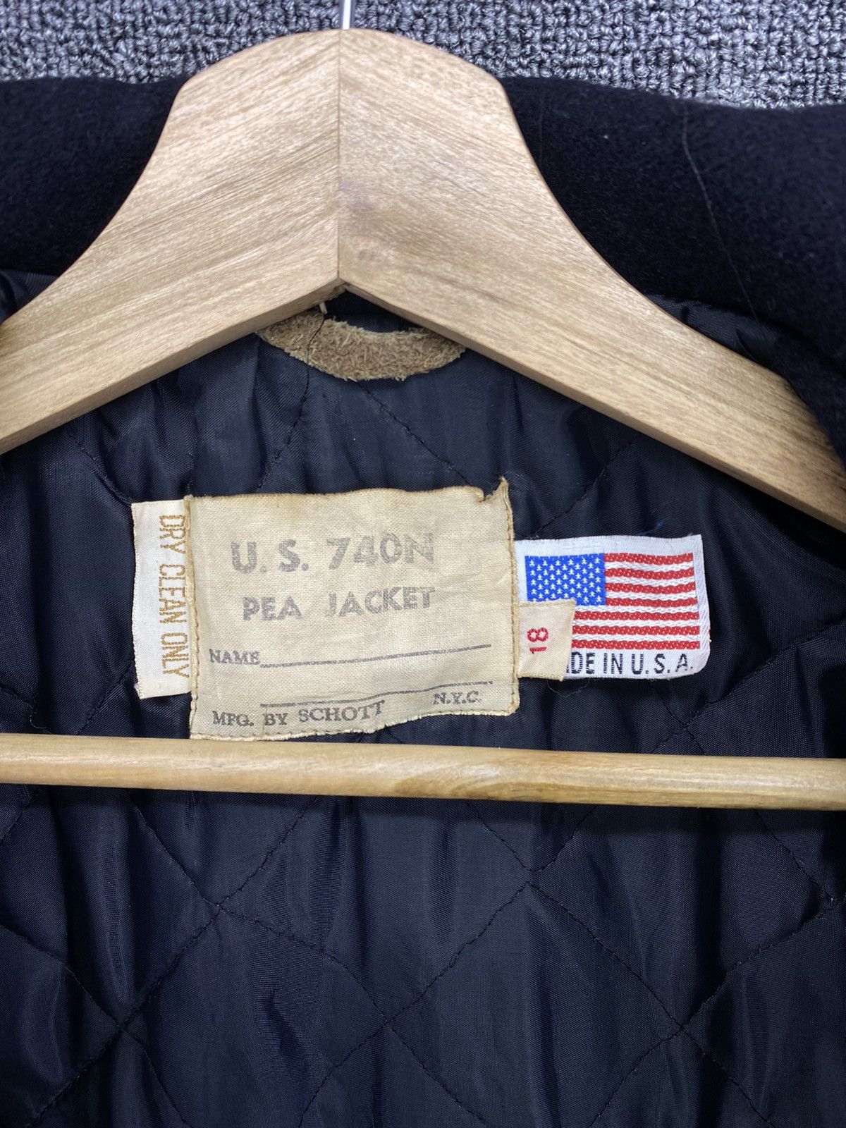 Schott Vintage Schott Double Breasted Wool Coat Jacket Size XXL / US 16-18 / IT 52-54 - 7 Thumbnail