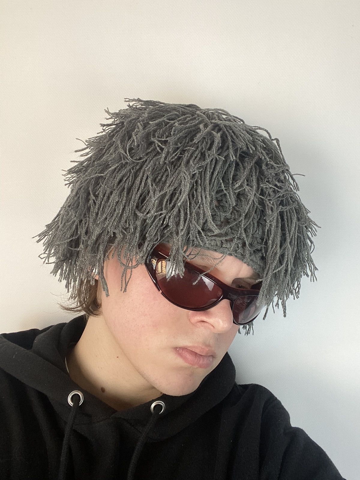Hysteric Glamour × Japanese Brand Vintage fuzzy black mohair japanese ushanka hat avant garde Size ONE SIZE - 1 Thumbnail