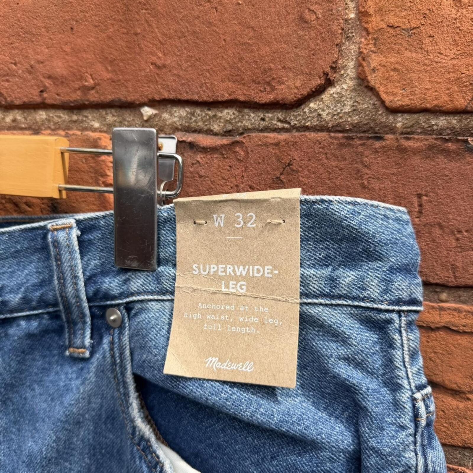 Madewell Madewell super wide leg jeans Deadstock 32 36x32 Size US 32 / EU 48 - 4 Thumbnail