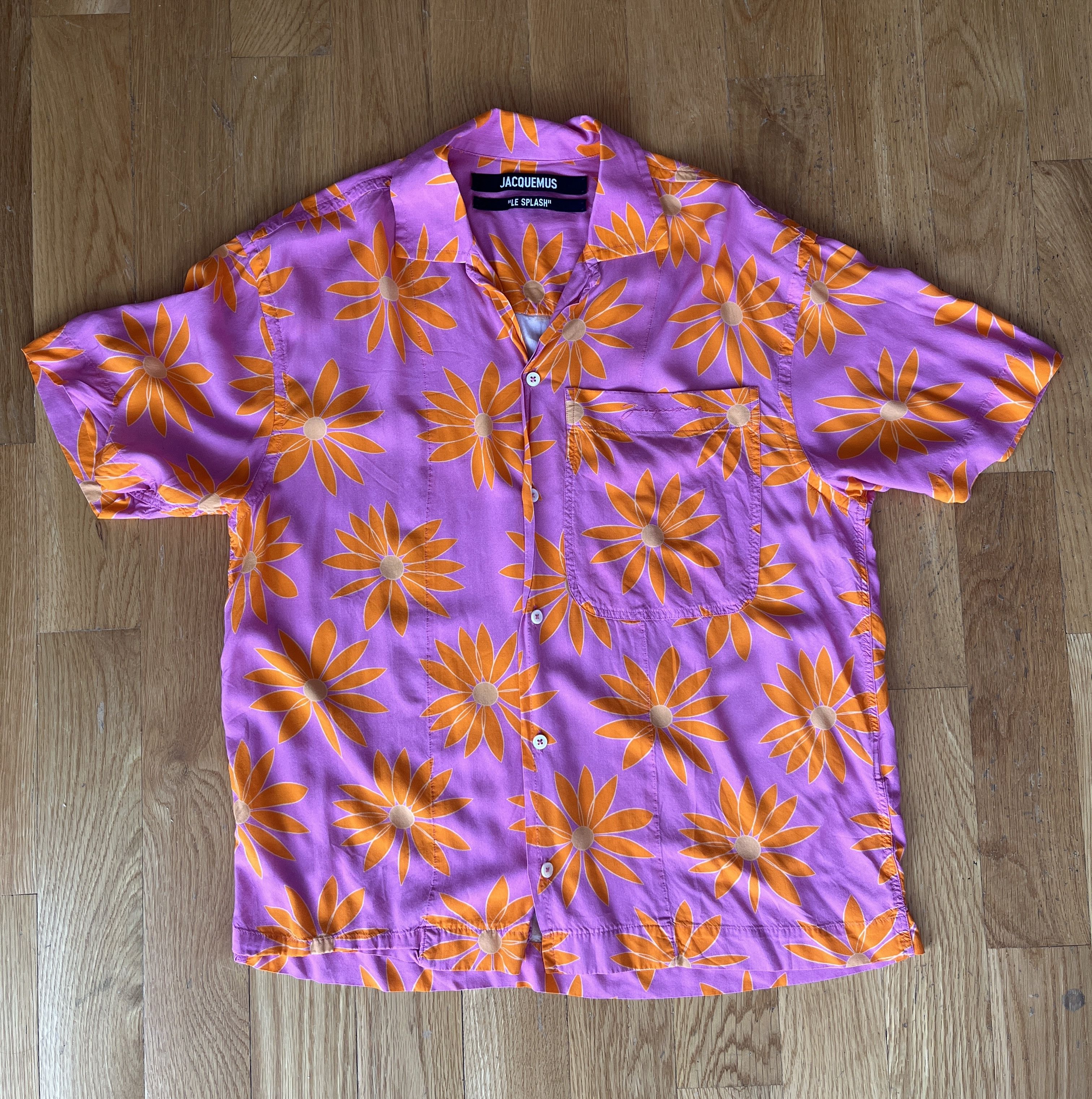 JACQUEMUS LE SPLASH 半袖フラワープリントシャツ JACQUEMUS LE SPLASH フラワープリント半袖シャツ