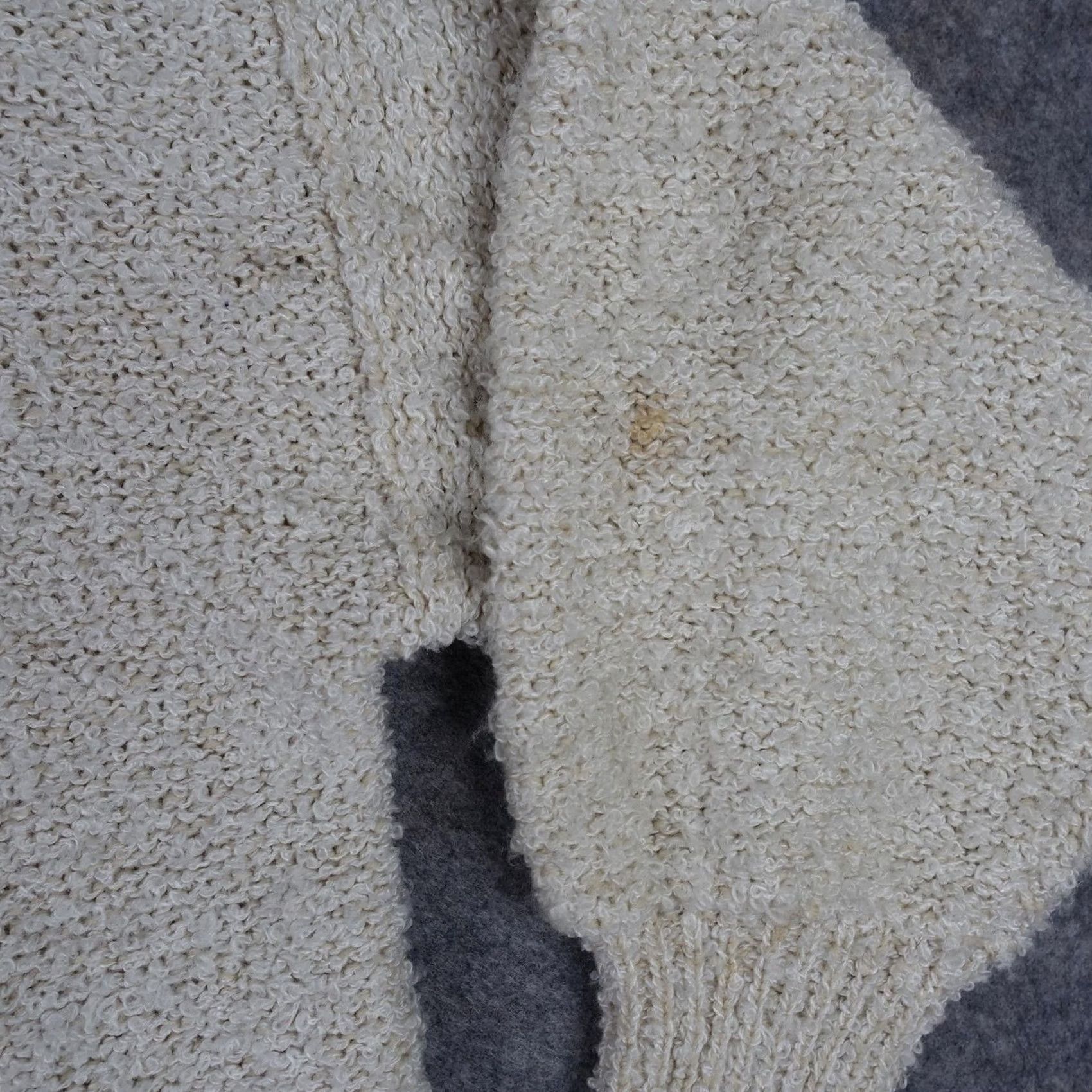 Paige VINTAGE Paige II Sweater Cardigan Womens Large White Chunky Knit Open Pockets Size L / US 10 / IT 46 - 5 Thumbnail