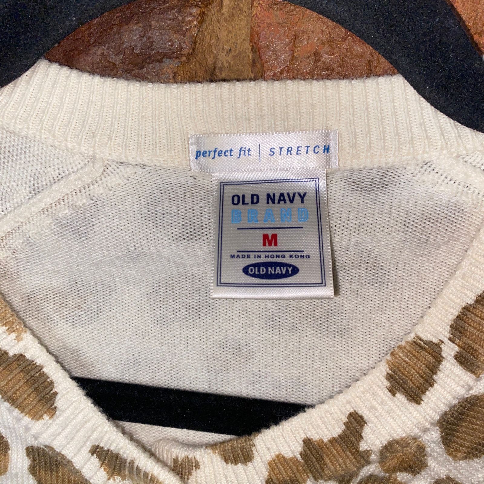 Old Navy Old Navy Cream Leopard Button Down Cardigan Sweater Medium Size M / US 6-8 / IT 42-44 - 4 Thumbnail