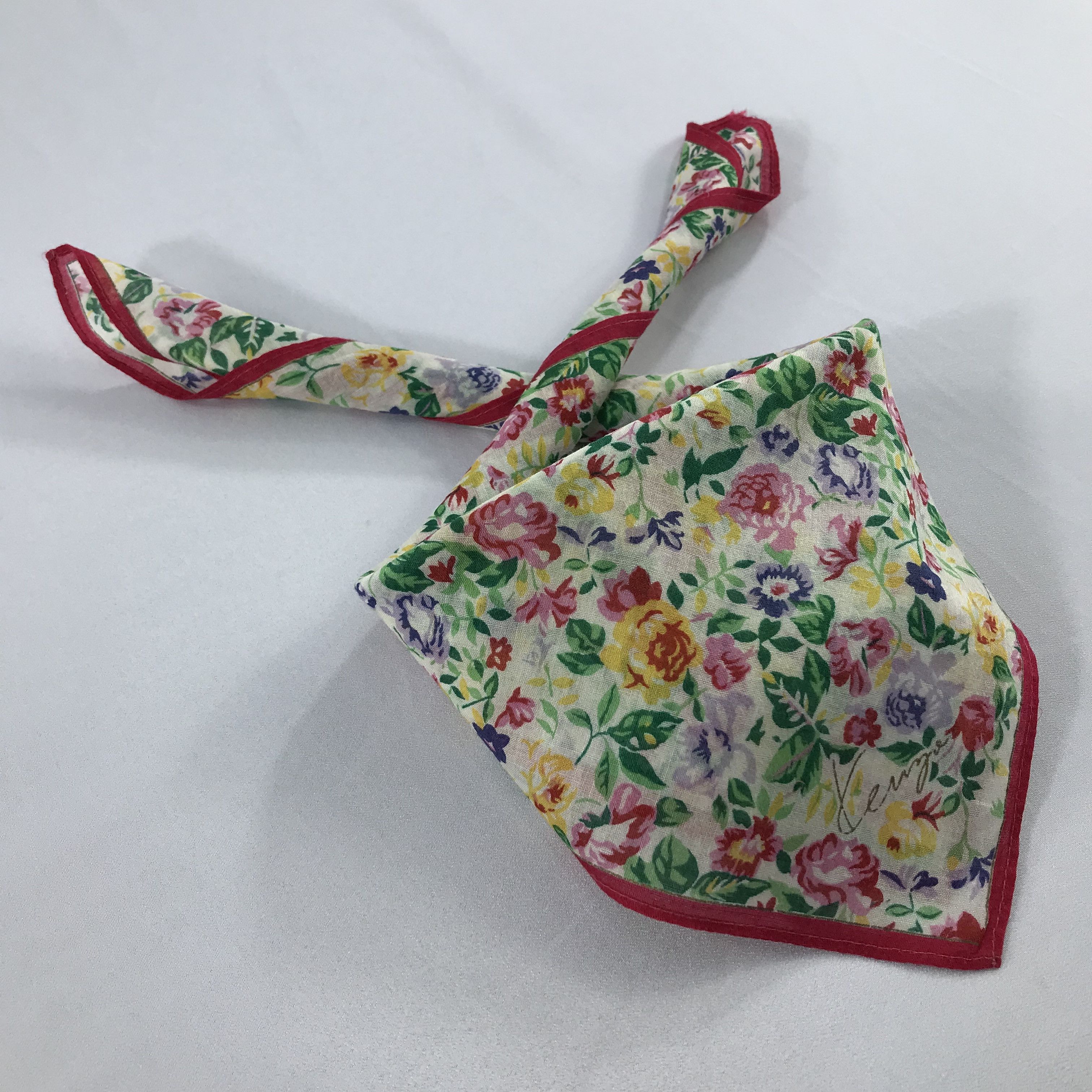 Kenzo × Vintage Kenzo Bandana / Handkerchief / Neckerchief - S2043 Size ONE SIZE - 4 Thumbnail