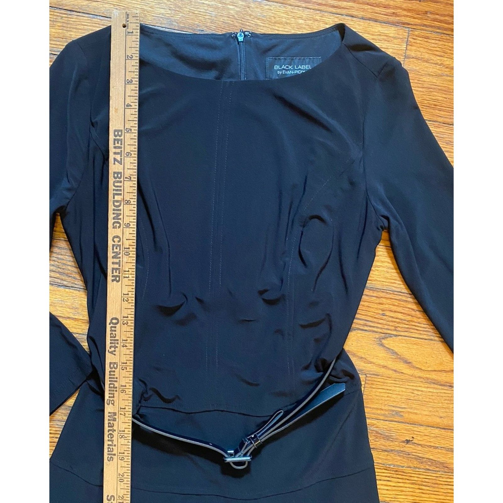 Evan Picone Evan Picone Black Label Dress Women’s Sz 4 Black Belted Size XS / US 0-2 / IT 36-38 - 6 Thumbnail