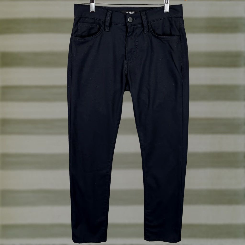 Vintage 34 Heritage Courage Jeans Slim Straight Denim 31x32 Men Black Mid Rise Stretch Cotton Button Fly Jeans Regular Inseam 32 USA-Mexico Size US 31 - 1 Thumbnail