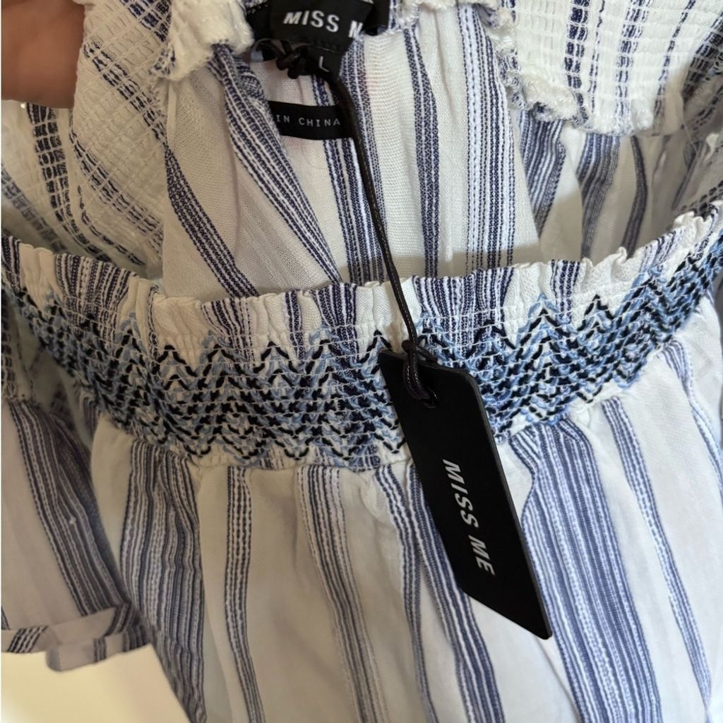 Miss Me Miss me striped off the shoulder top new Size XS / US 0-2 / IT 36-38 - 3 Thumbnail
