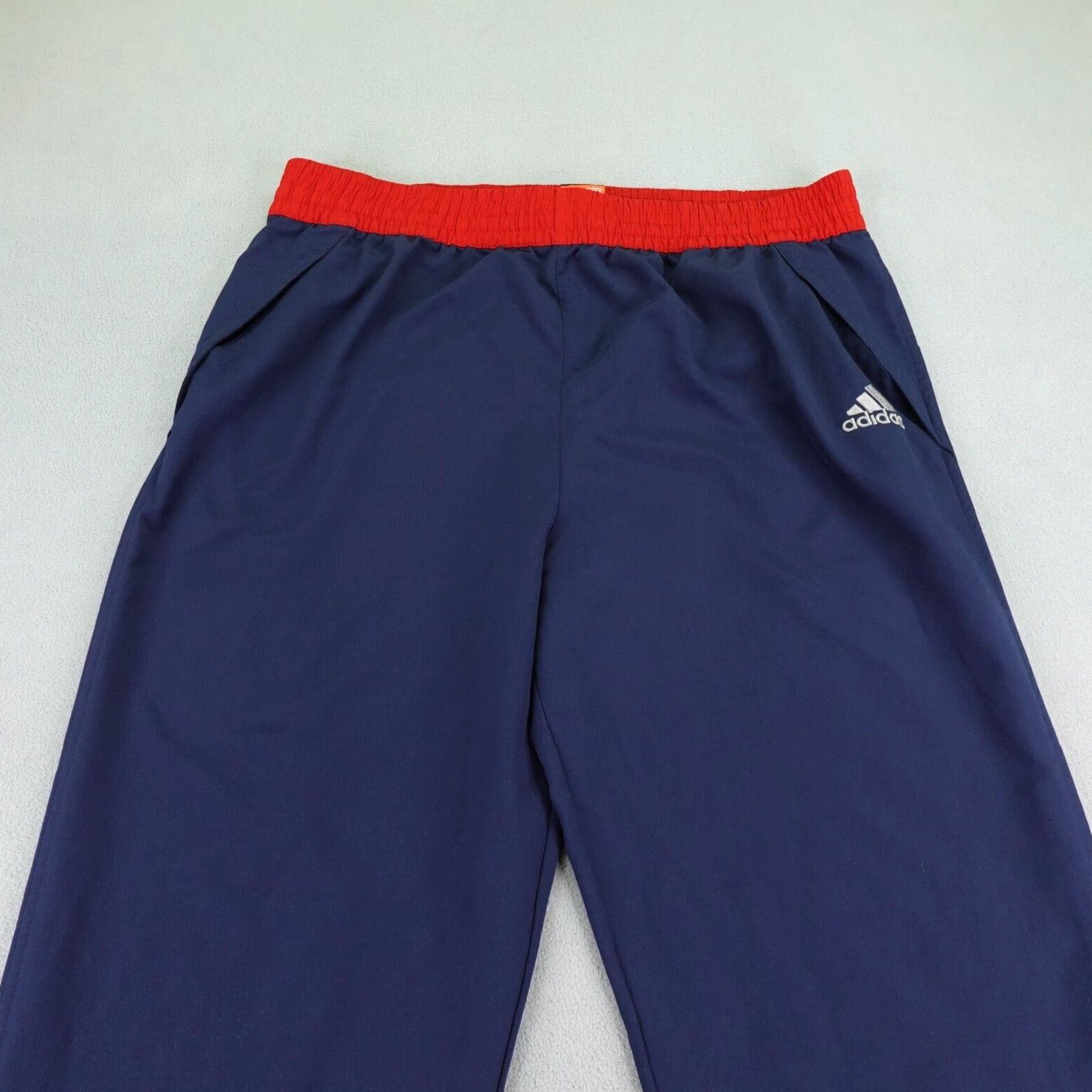 Adidas Adidas Pants Men XL Blue Red Crazy Ghost Basketball Warmup Track Gym Athletic Size US 36 / EU 52 - 2 Thumbnail