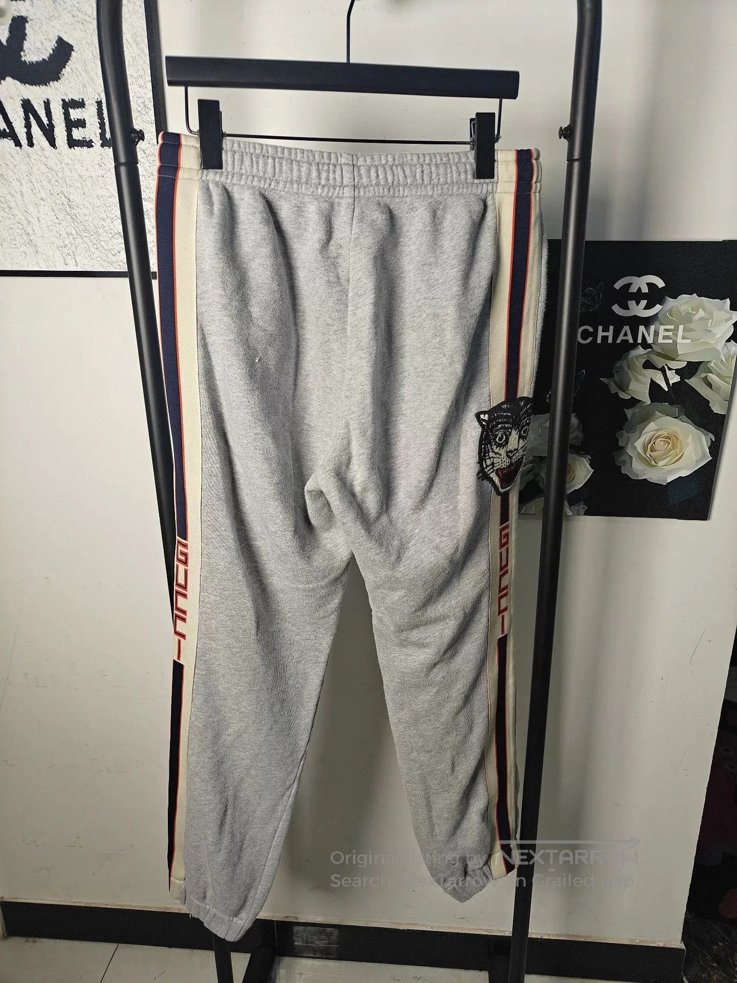 Gucci Gucci Striped Sweatpants with Embroidery. Size US 36 / EU 52 - 1 Thumbnail