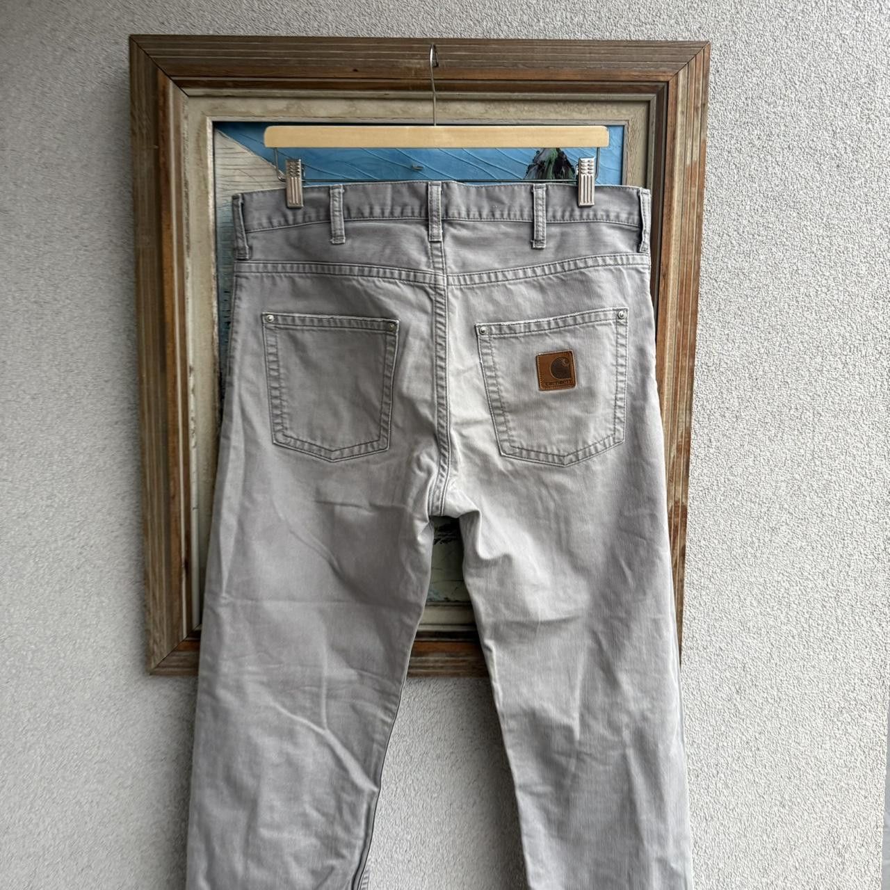 Carhartt Carhartt Grey Earthtones y2k Trousers Vintage Workwear Pants Size US 33 - 3 Thumbnail