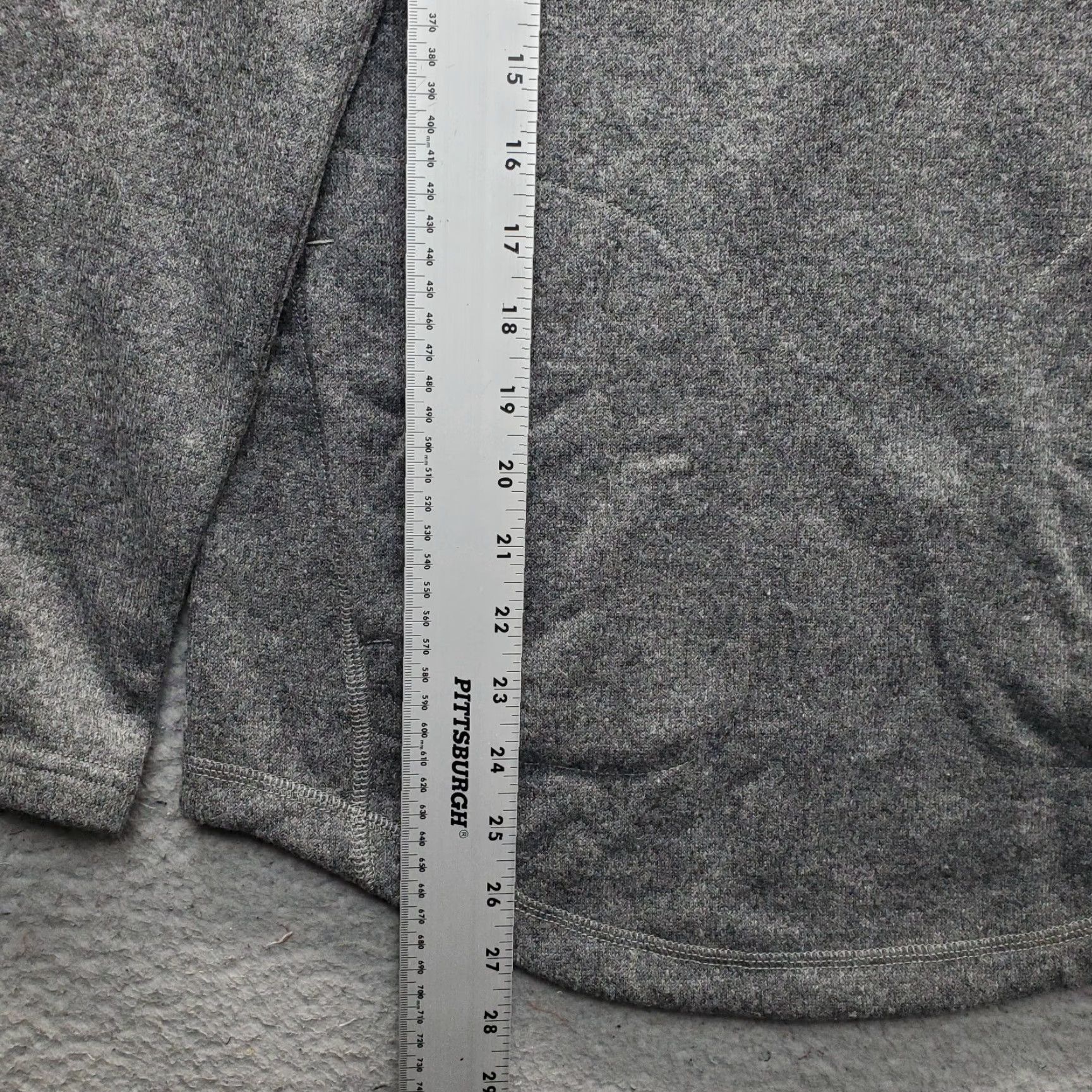 Prana prAna Ziller Tunic Sweater Womens XS Heather Gray Shawl Neck Fleece Lined Knit Pocketed Regular Size XS Womens Color Gray 1963491 Size XS / US 0-2 / IT 36-38 - 3 Thumbnail