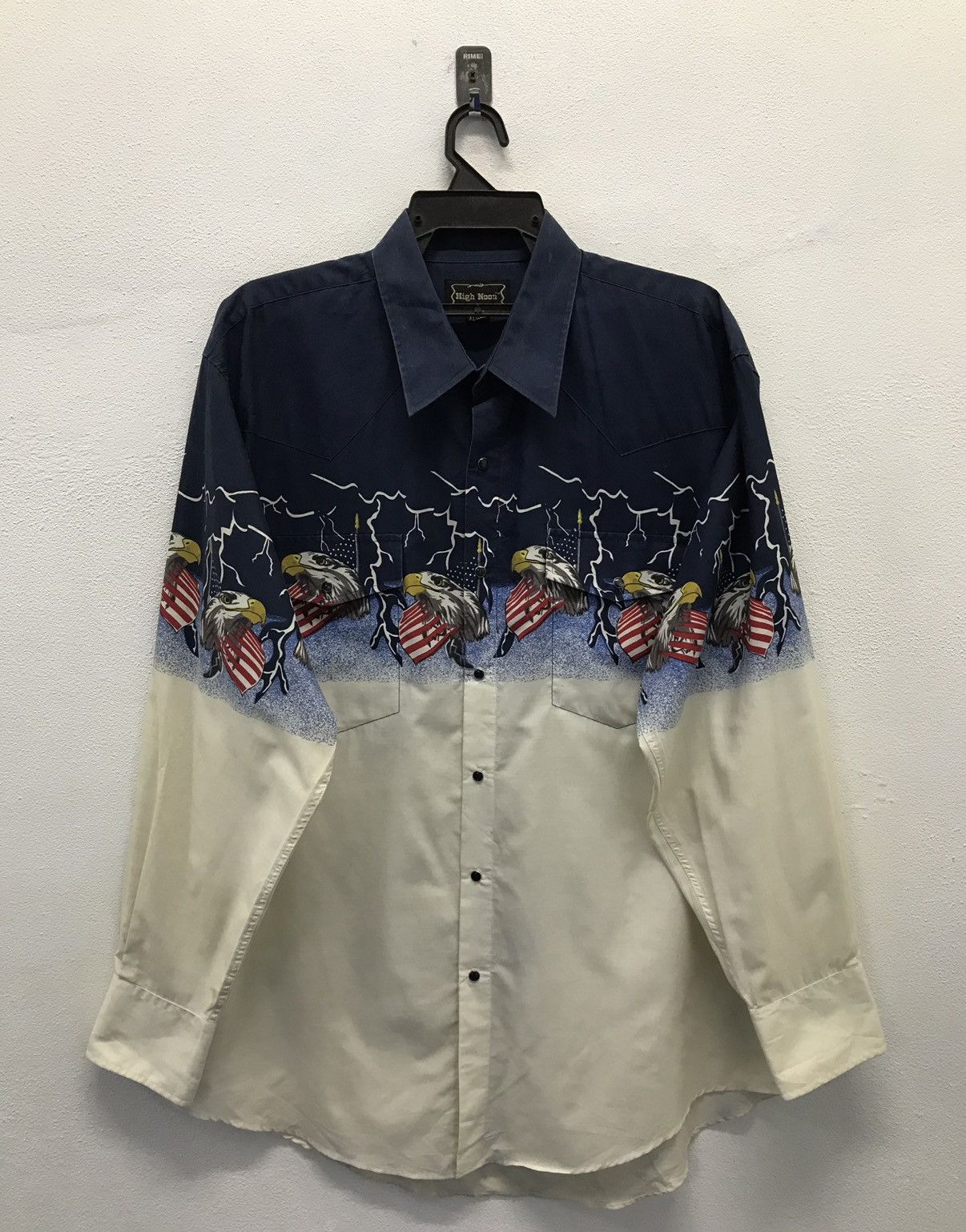Japanese Brand × Vintage Vintage High Noon Long Sleeve Shirt Button Up Size US XL / EU 56 / 4 - 1 Thumbnail