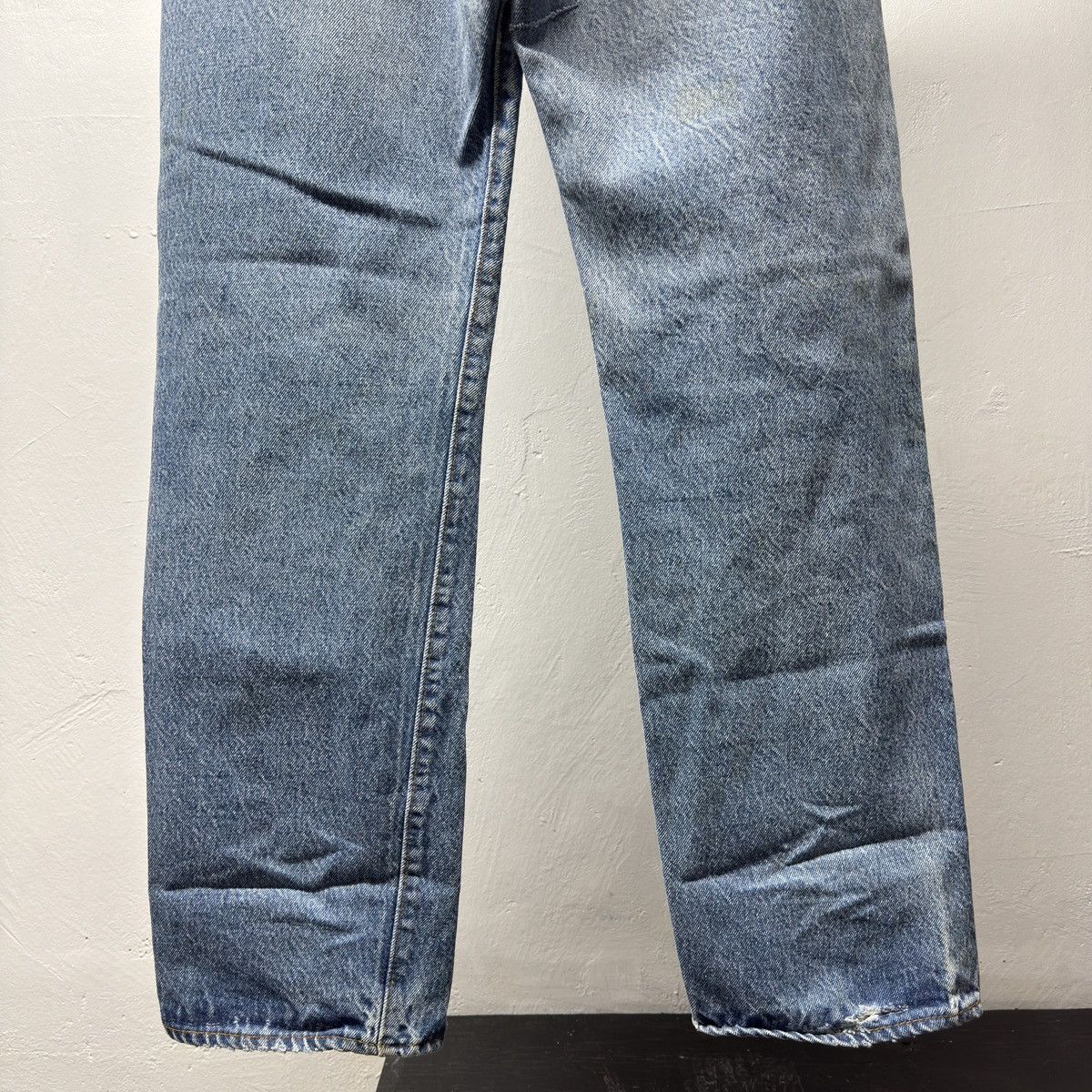 Levi's 80s Levi's 501 Thrashed Distressed Jeans ERD Grunge Chrome Size US 31 - 16 Thumbnail