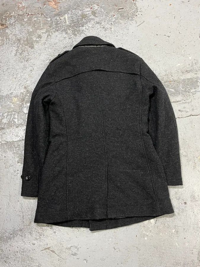 Armani Collezioni 2000s Armani Dark Grey Wool Asymmetrical Lined Coat Size US M / EU 48-50 / 2 - 6 Thumbnail