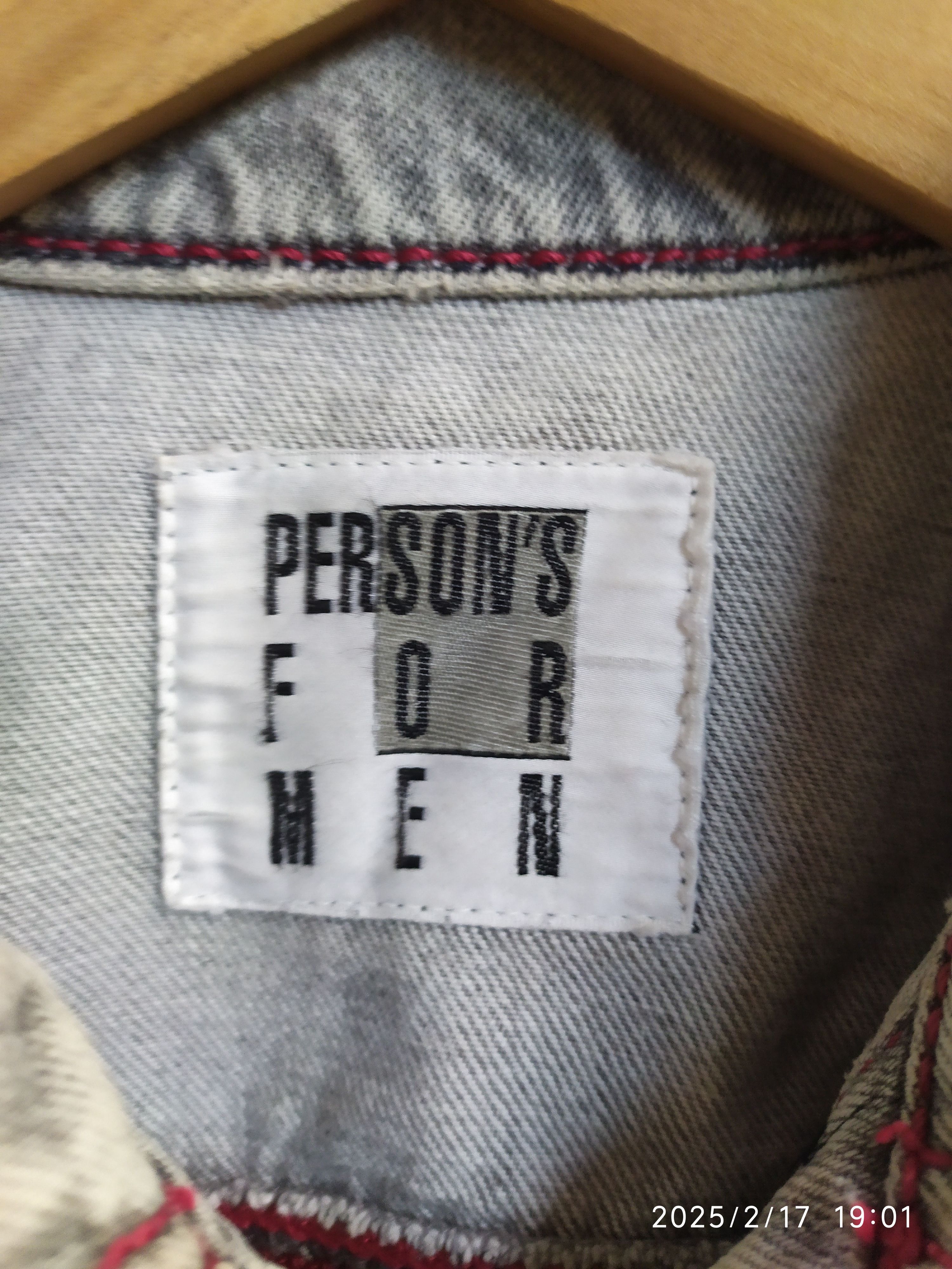 Japanese Brand × Vintage VINTAGE PERSON’S FOR MEN DENIMJACKET Size US L / EU 52-54 / 3 - 10 Thumbnail