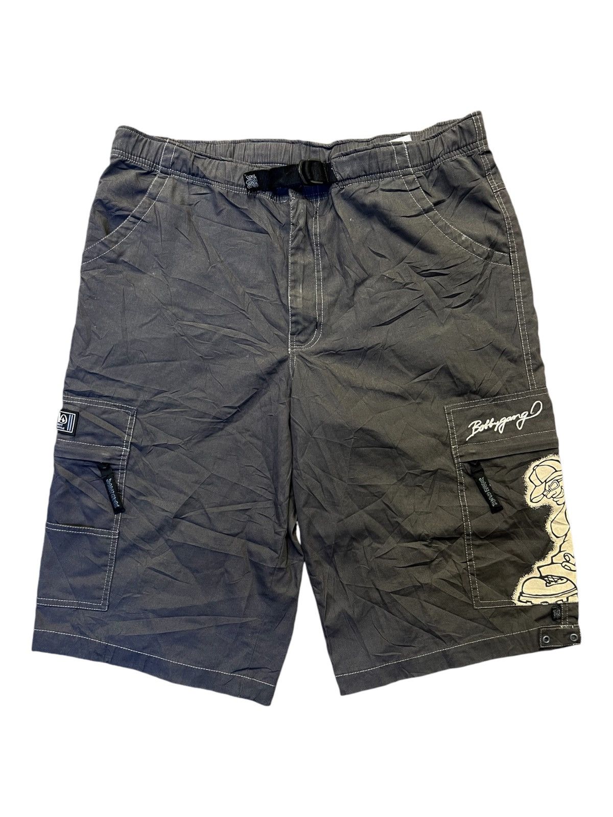 Fubu Vintage Y2K Bobby Gang JNCO Skater Cargo Jorts Shorts Baggy Size US 36 / EU 52 - 2 Thumbnail