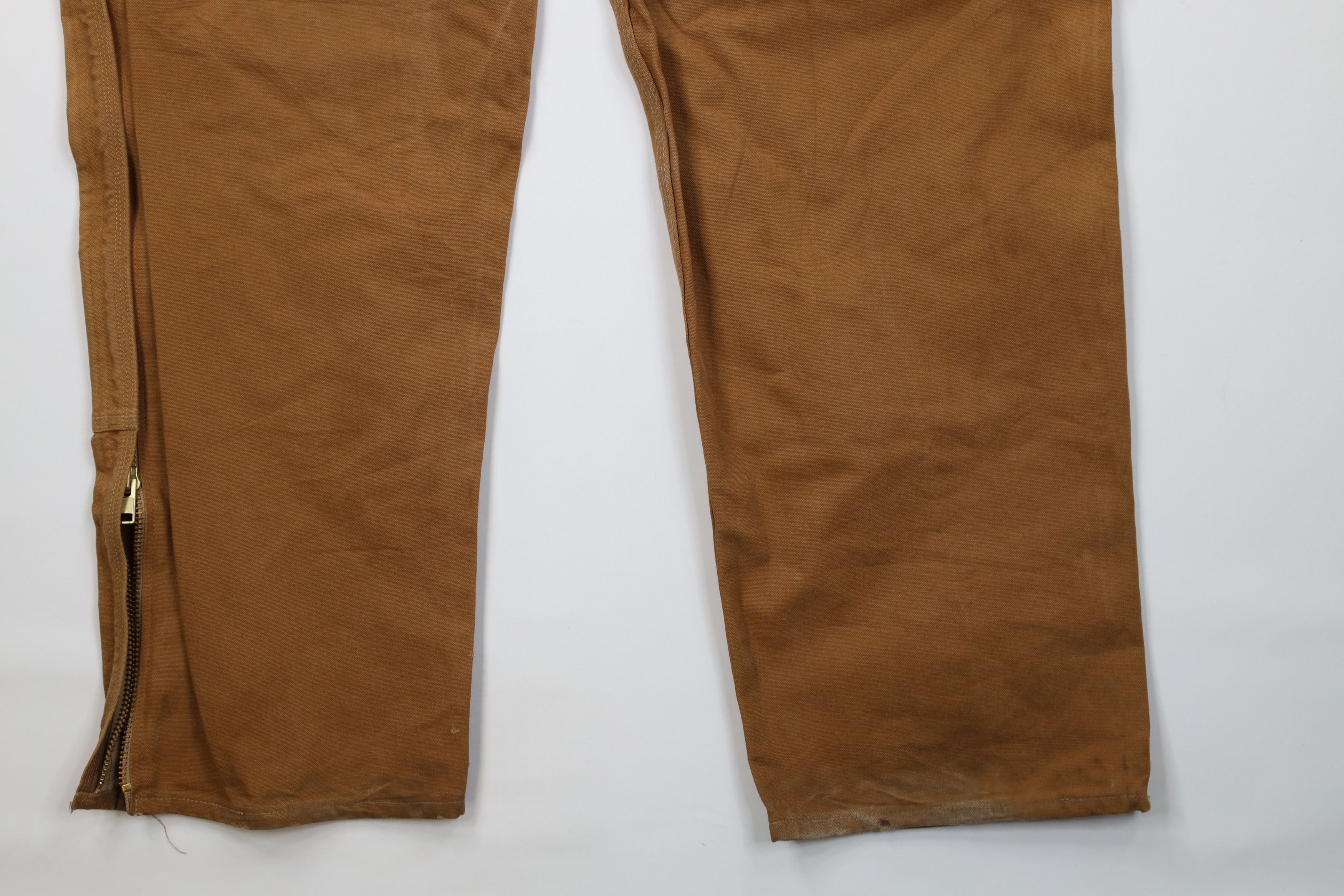 Carhartt Vintage Y2K Carhartt Canvas Wide Leg Pants Duck Brown USA Size US 44 / EU 60 - 15 Thumbnail