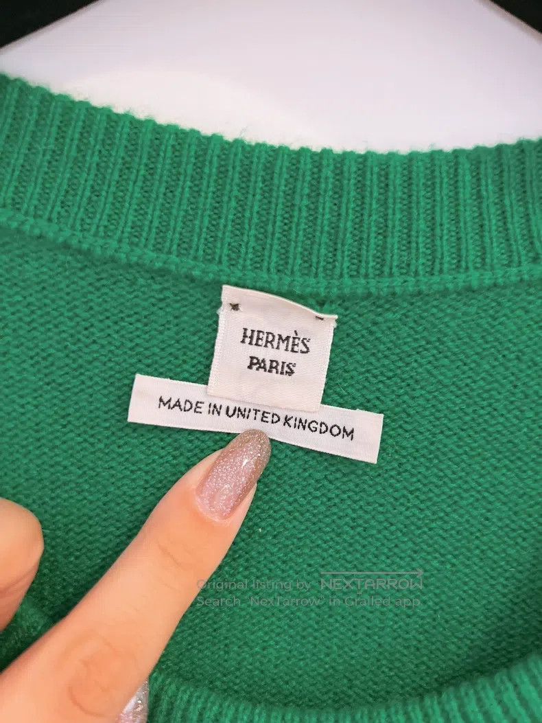 Hermes Hermes Moss Green Cashmere Knit Dress Size XS / US 0-2 / IT 36-38 - 7 Thumbnail
